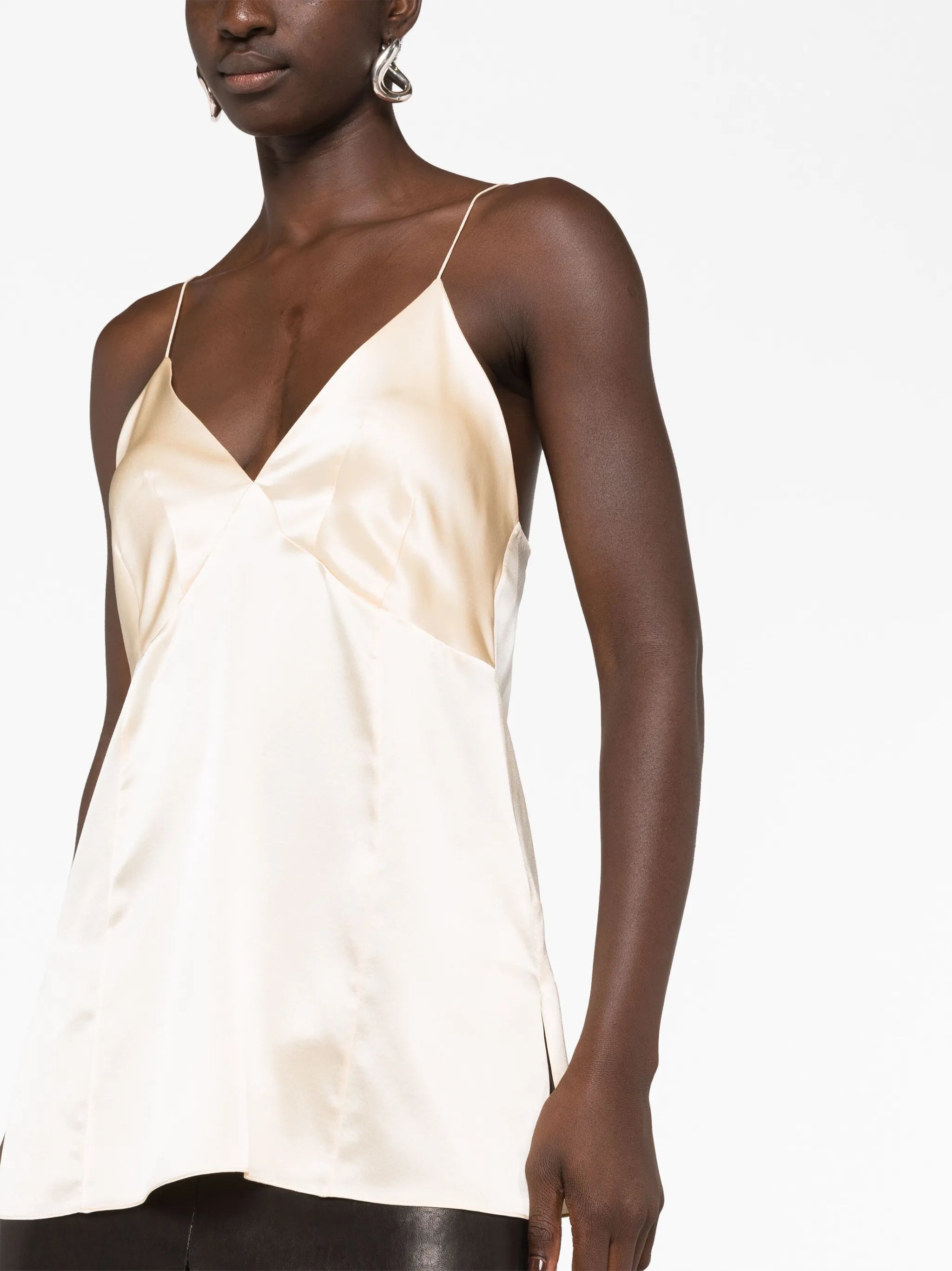 Grisella silk-satin top