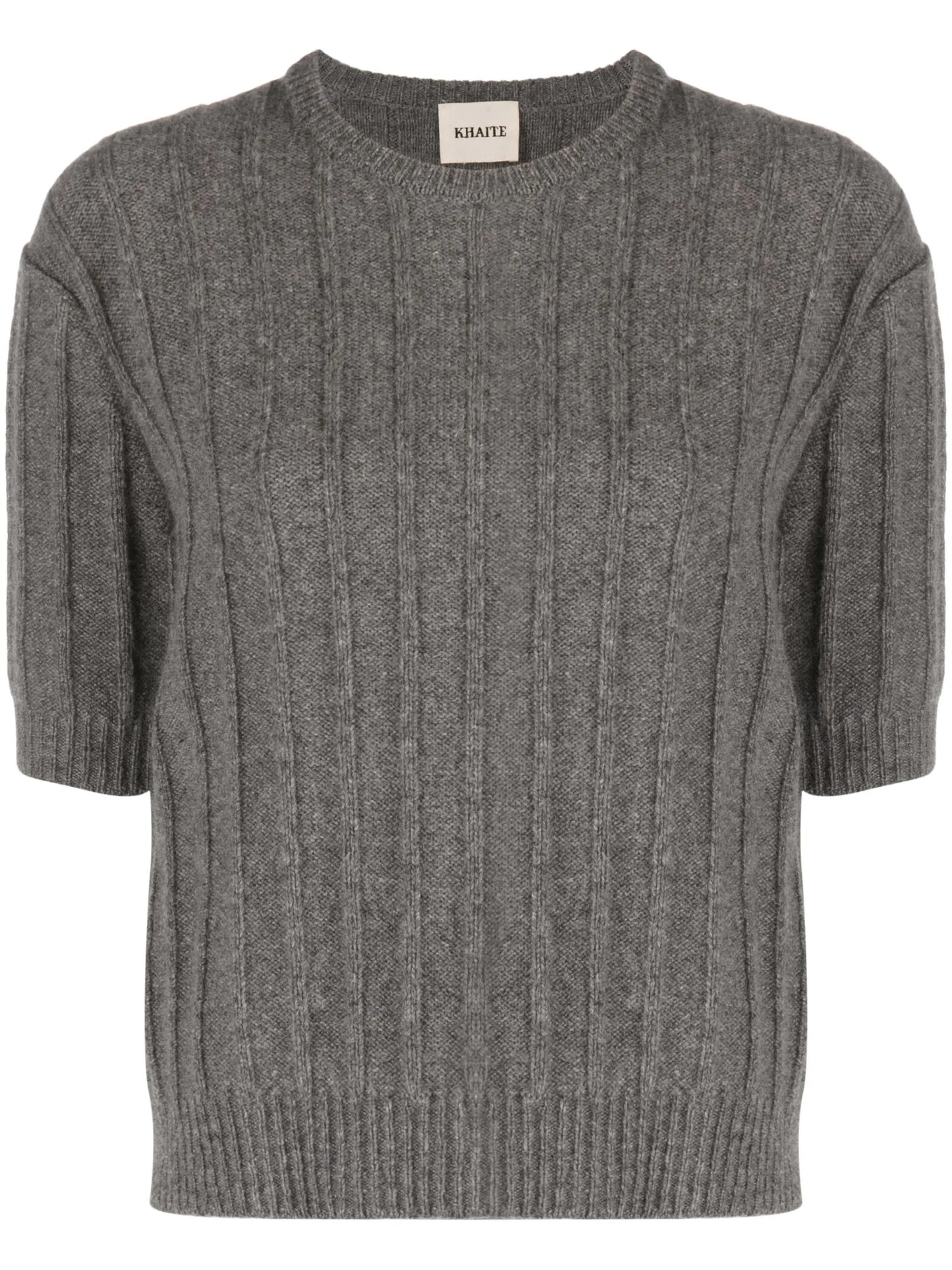 Esmeralda ribbed-knit cashmere top