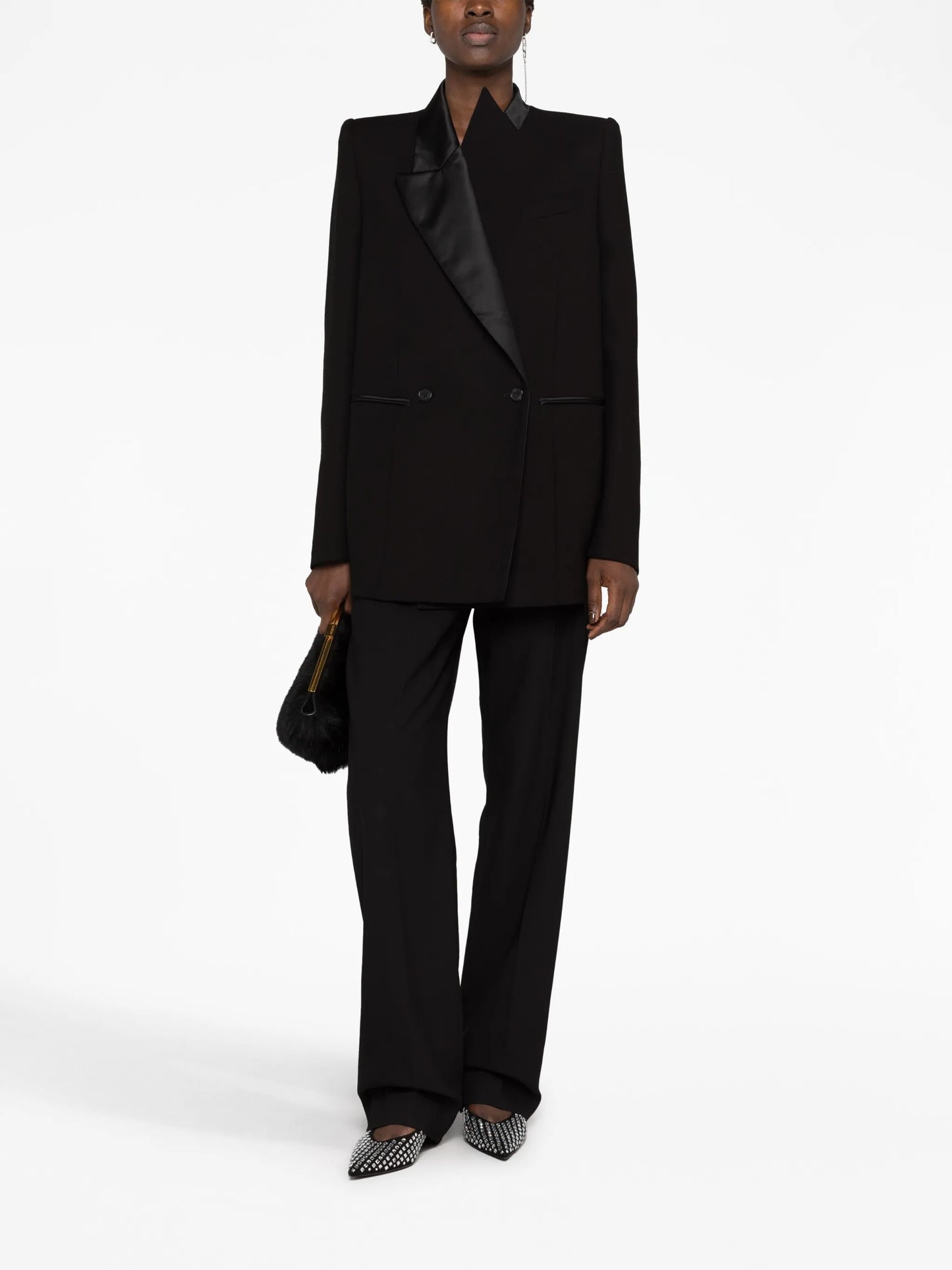 The Malek asymmetric blazer