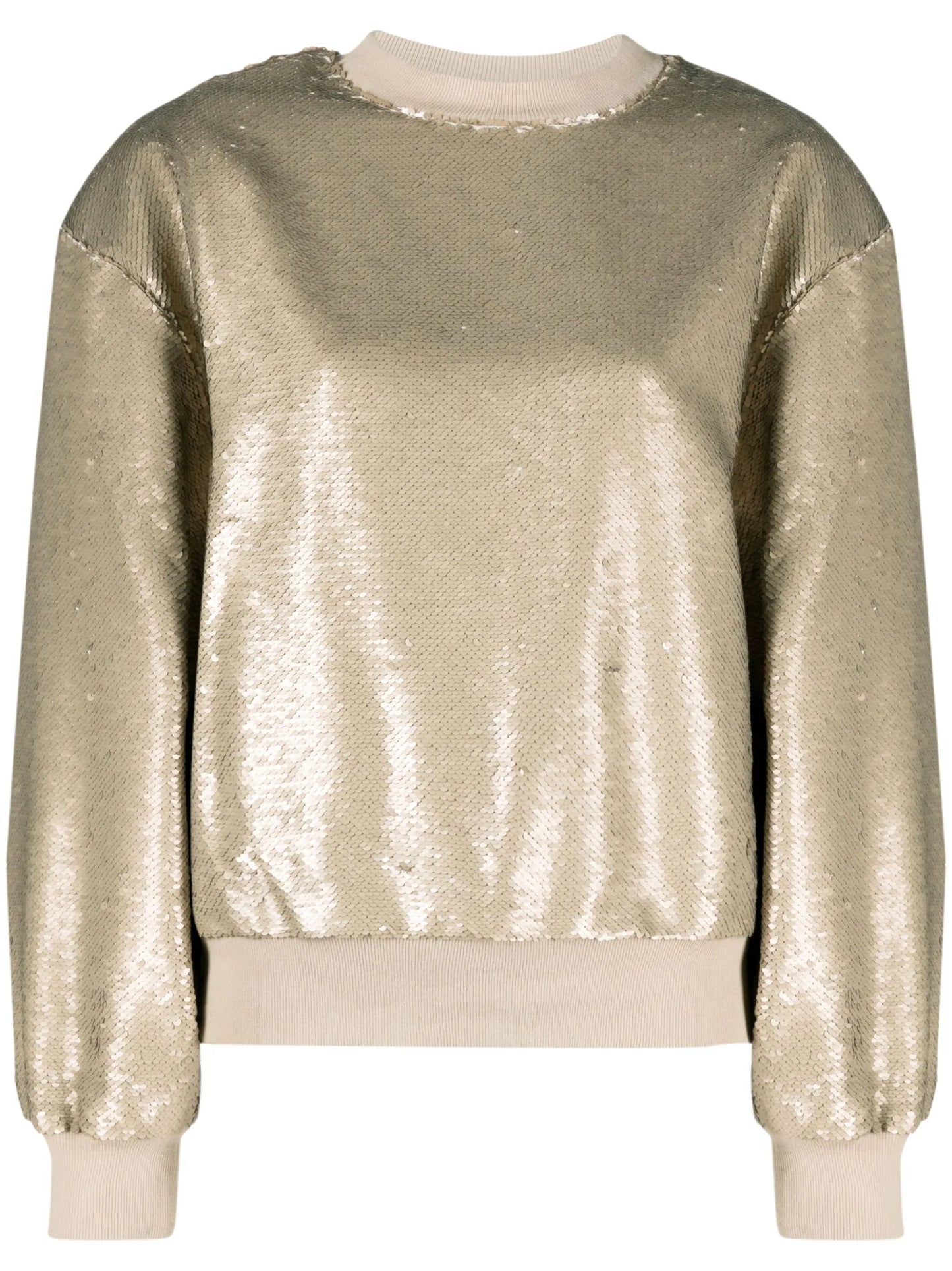 long-sleeve sequined sweatshirt