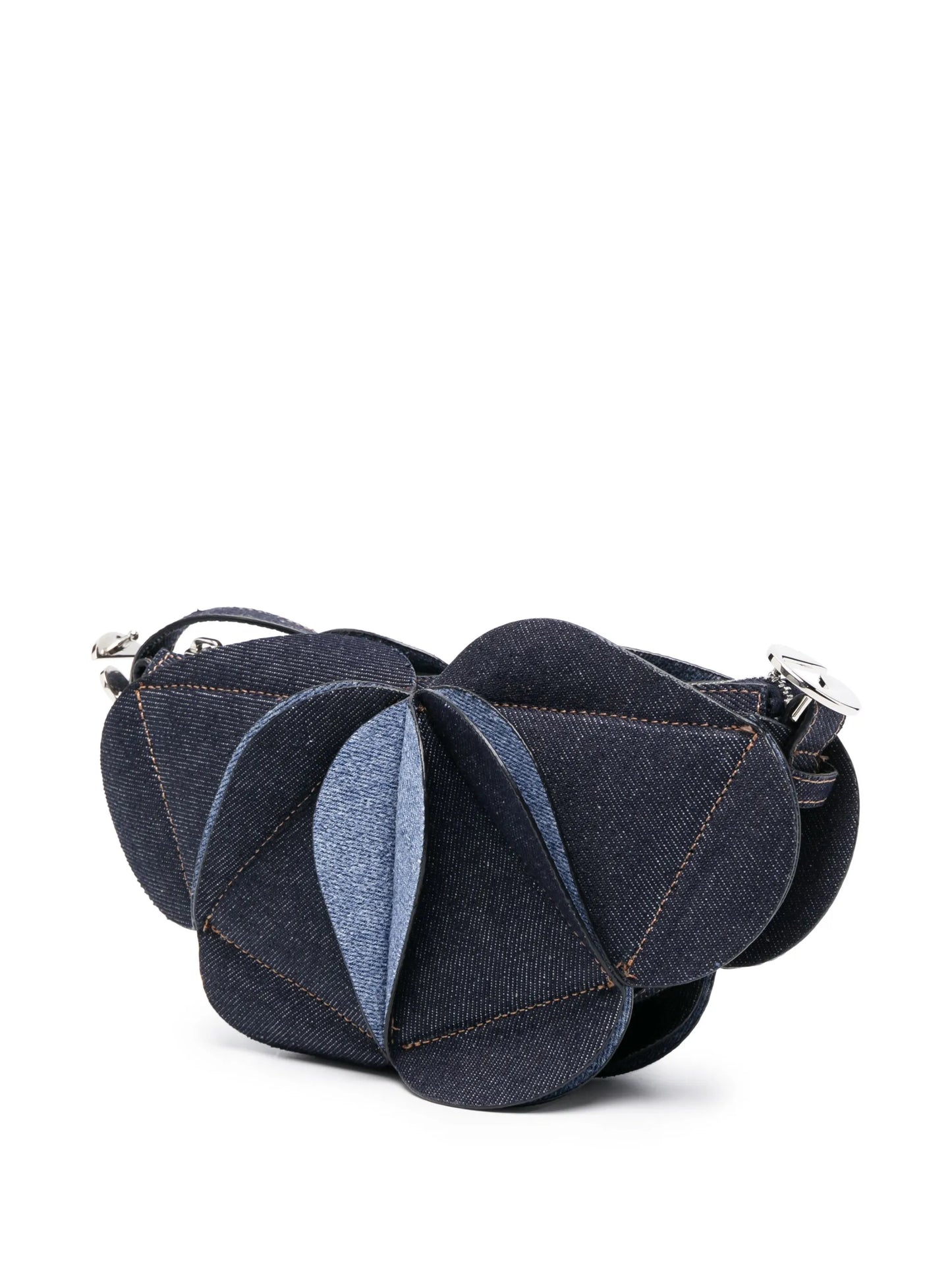 Origami denim shoulder bag