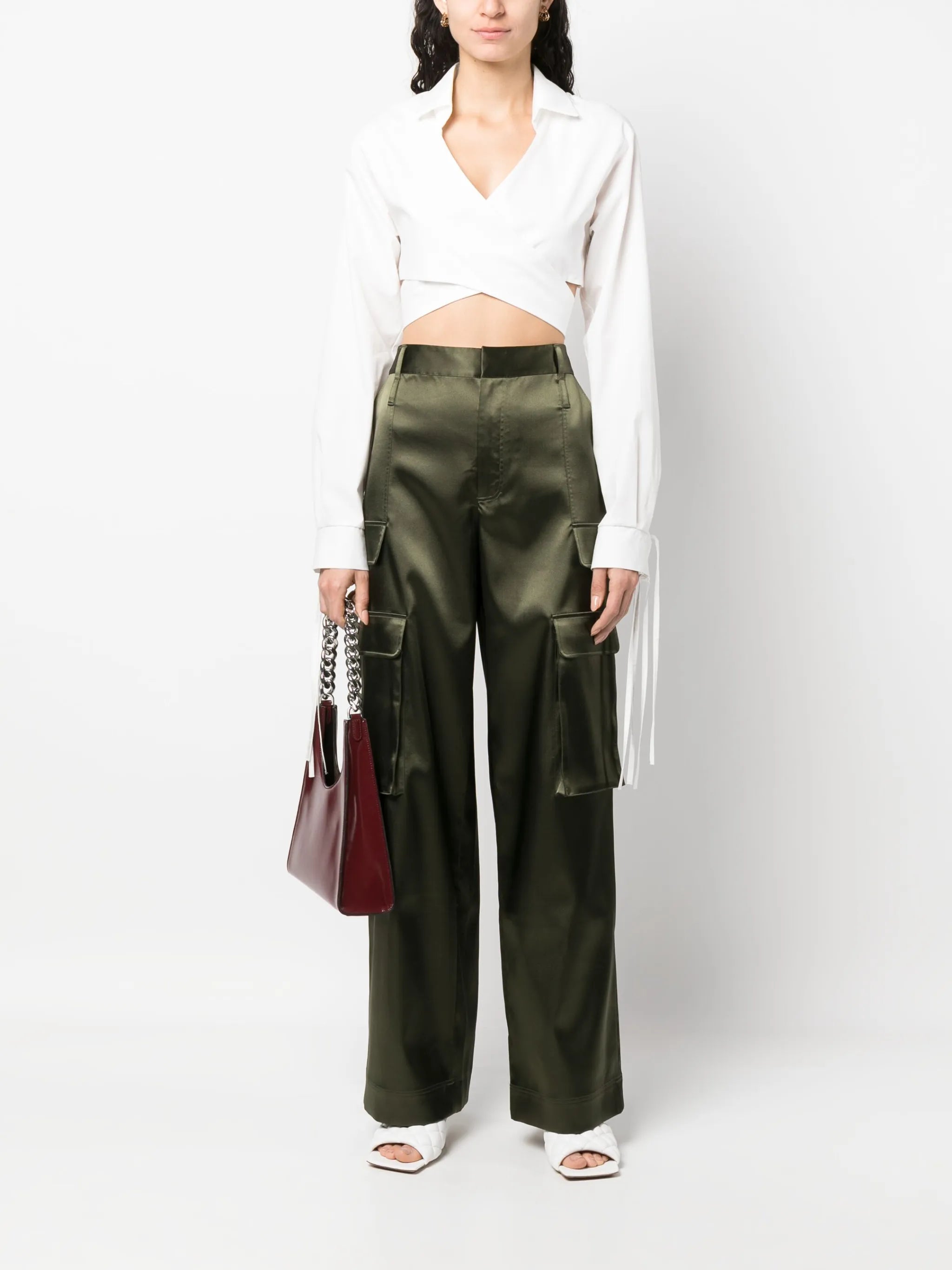 tie-waist blouse