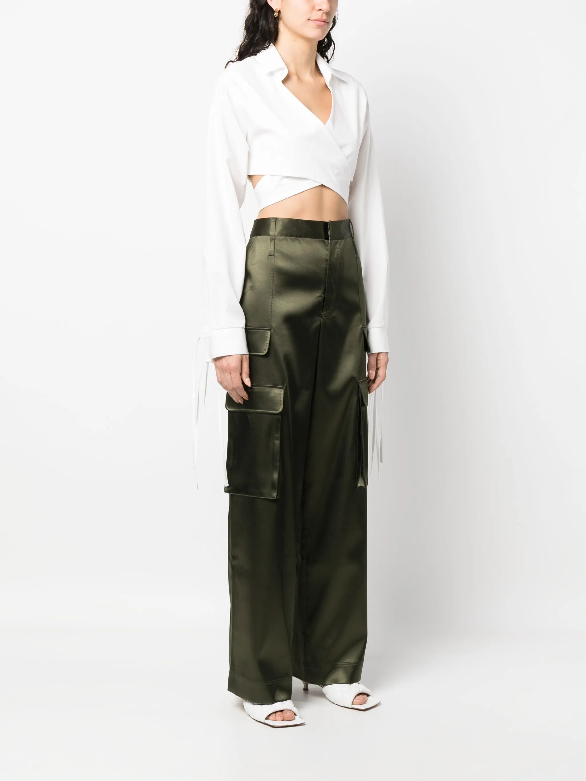 tie-waist blouse