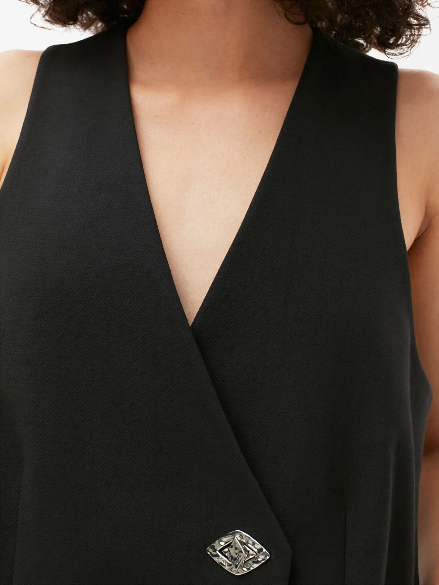 sleeveless blazer dress