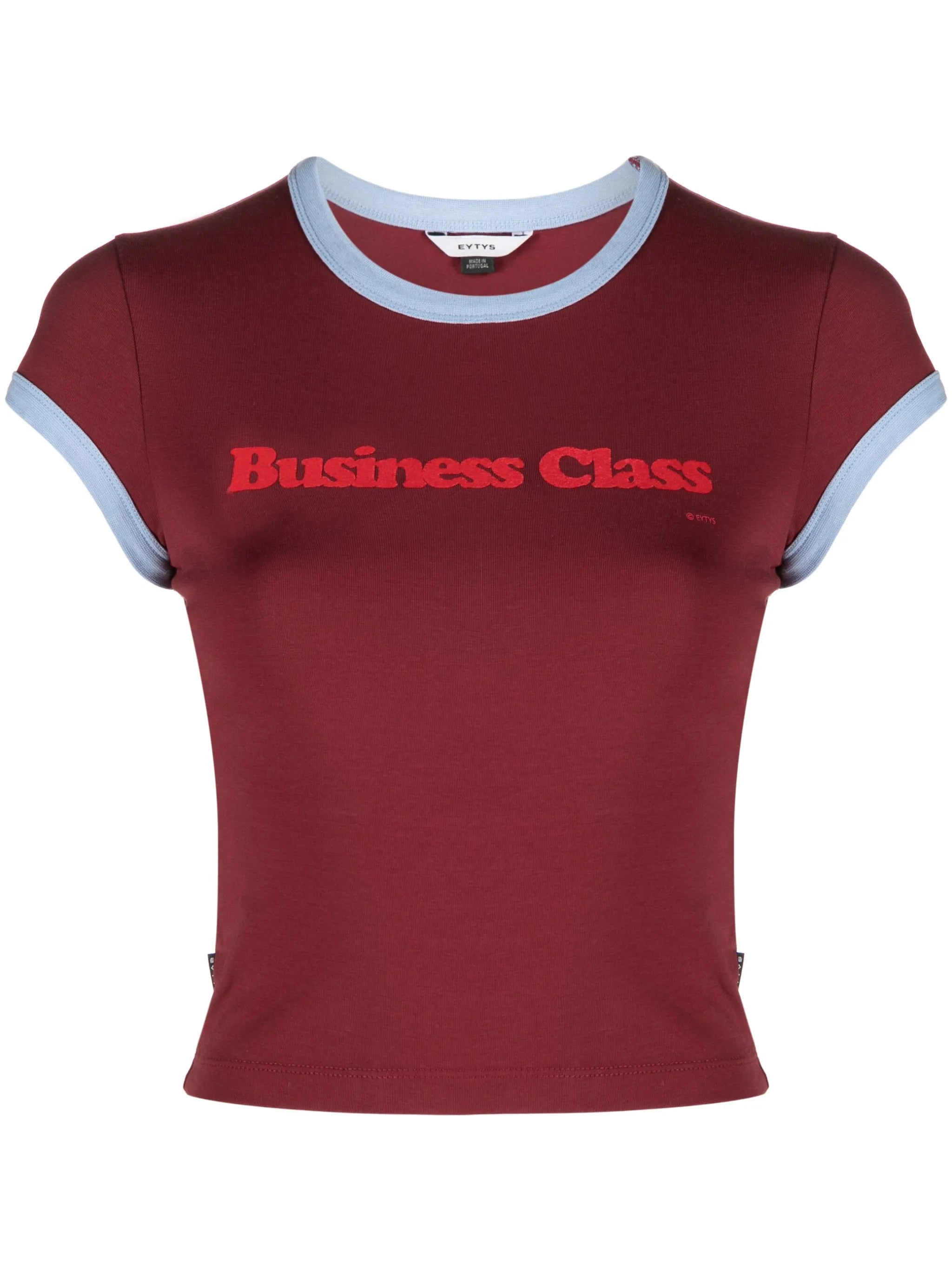 Zion flocked cropped T-shirt