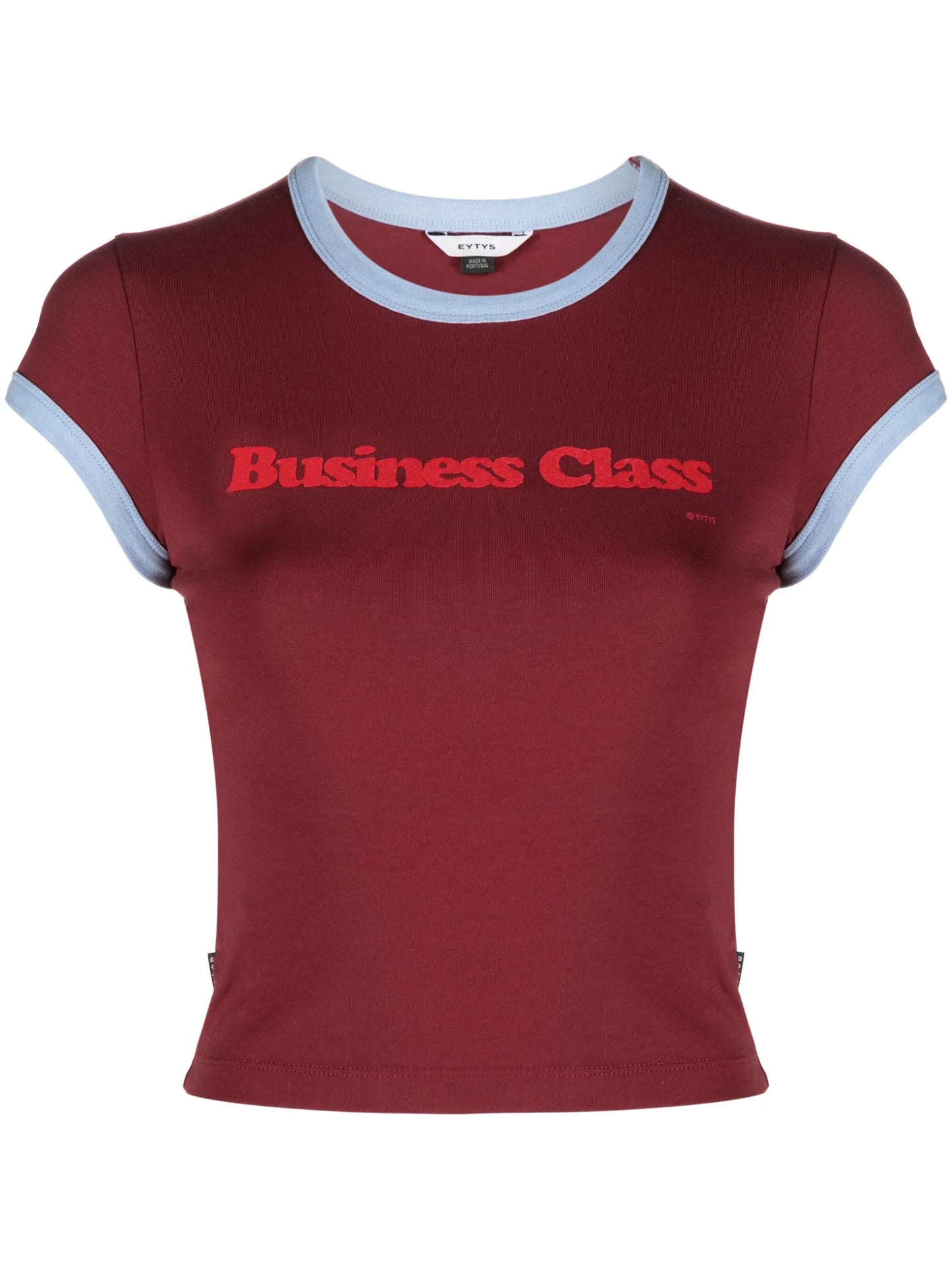 Zion flocked cropped T-shirt