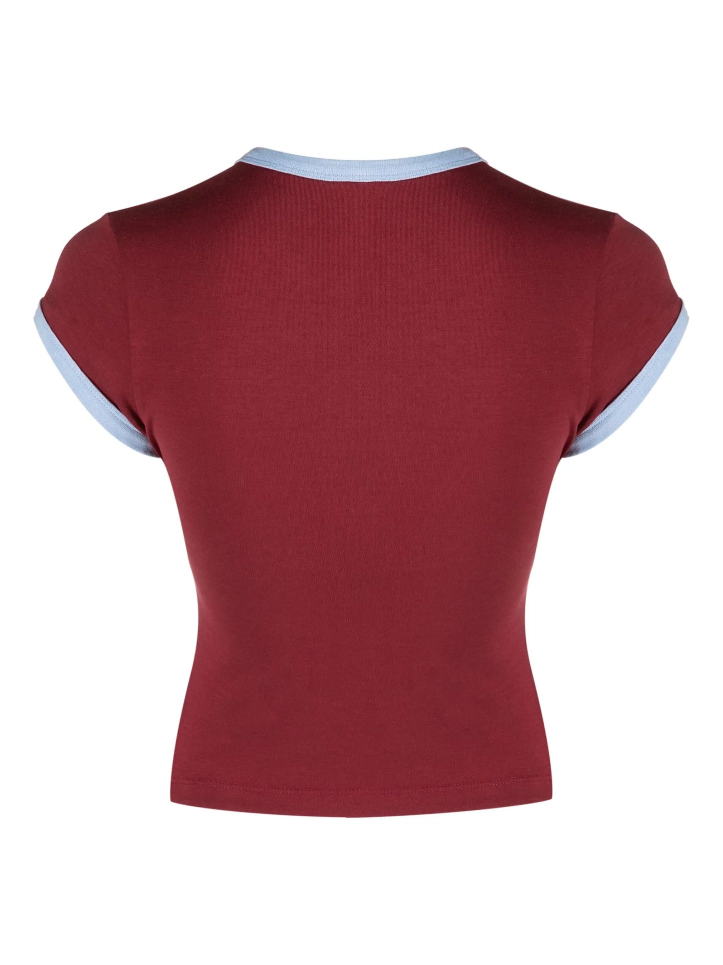 Zion flocked cropped T-shirt