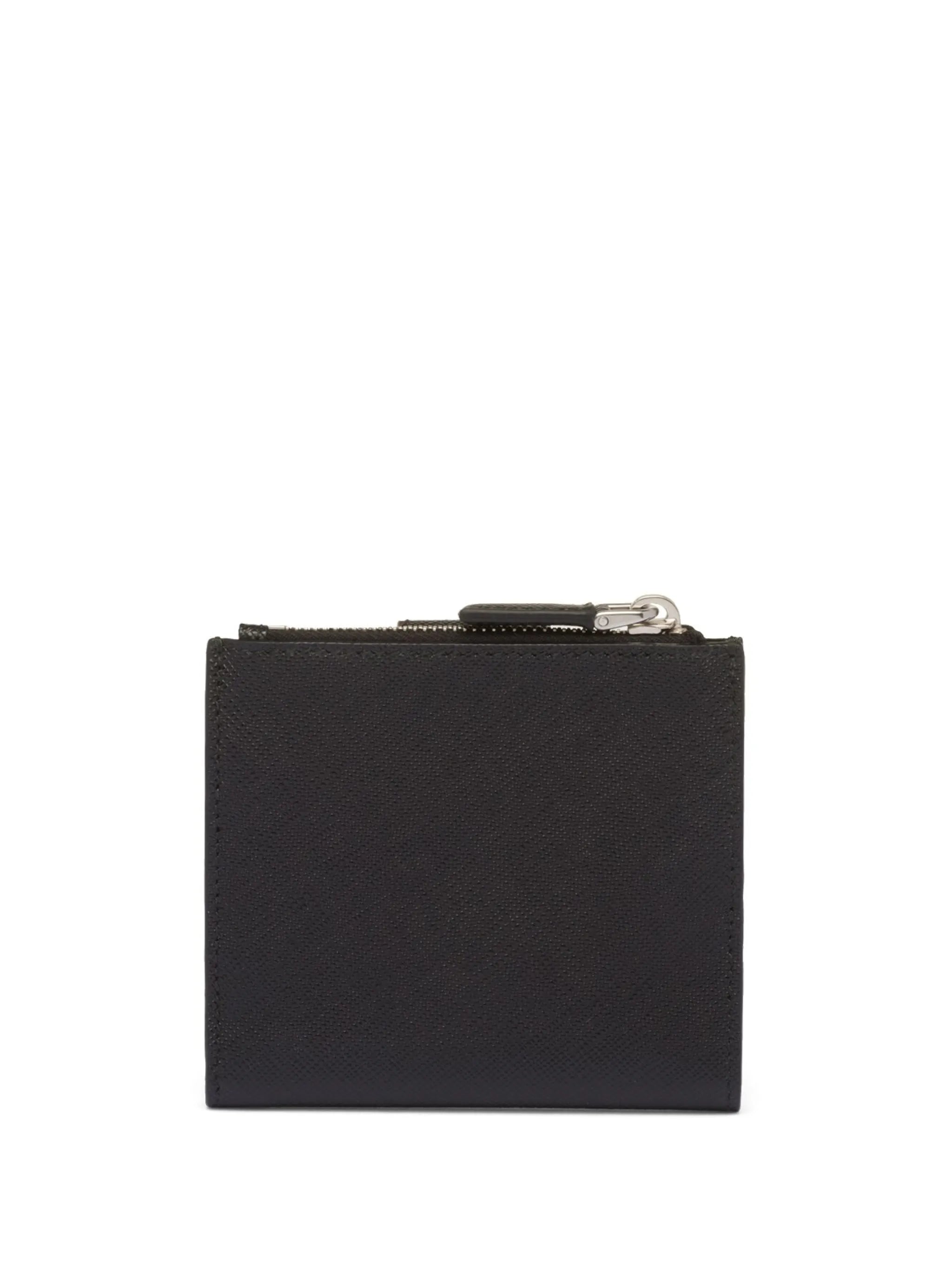 saffiano logo-plaque wallet