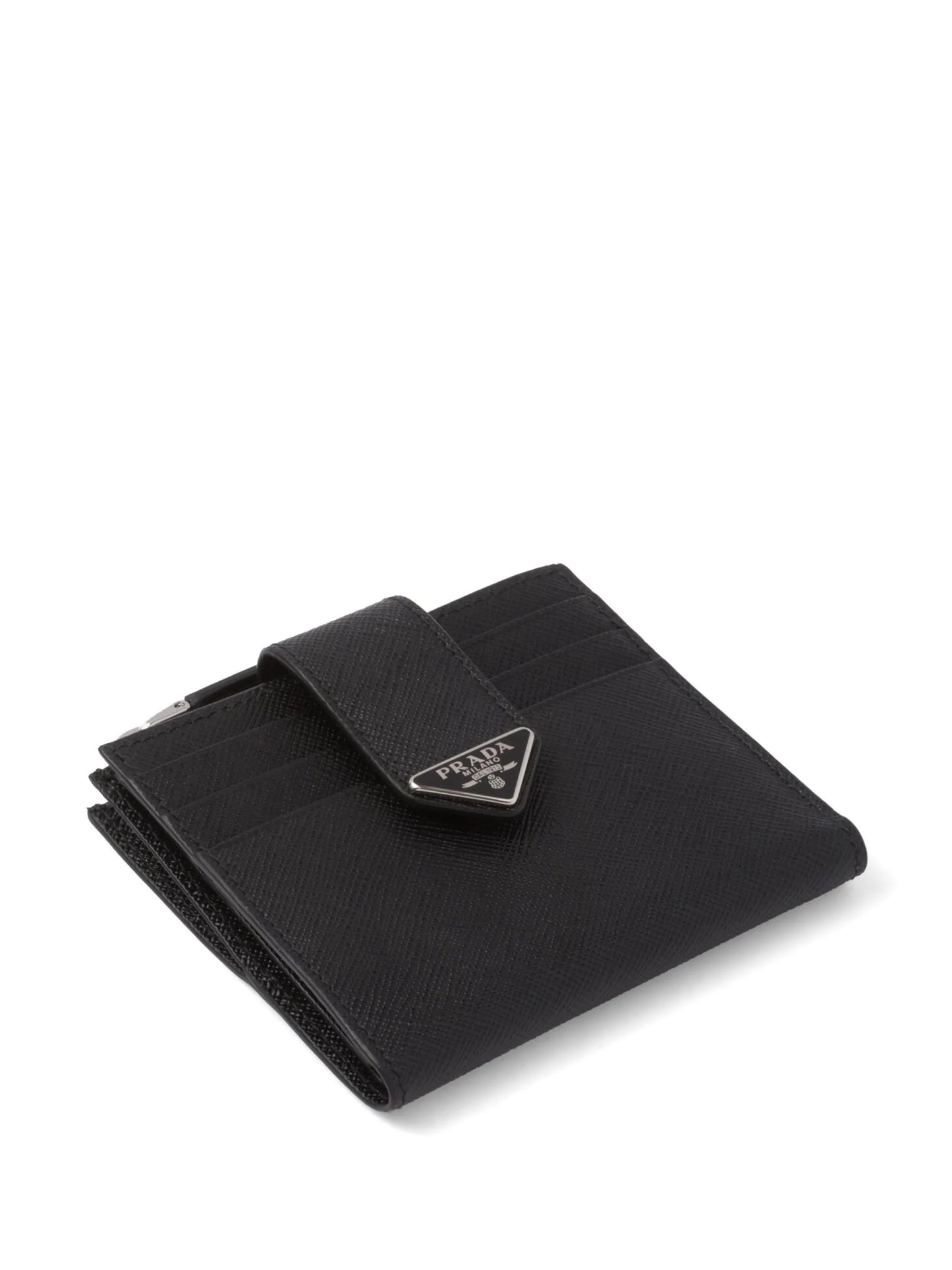 saffiano logo-plaque wallet