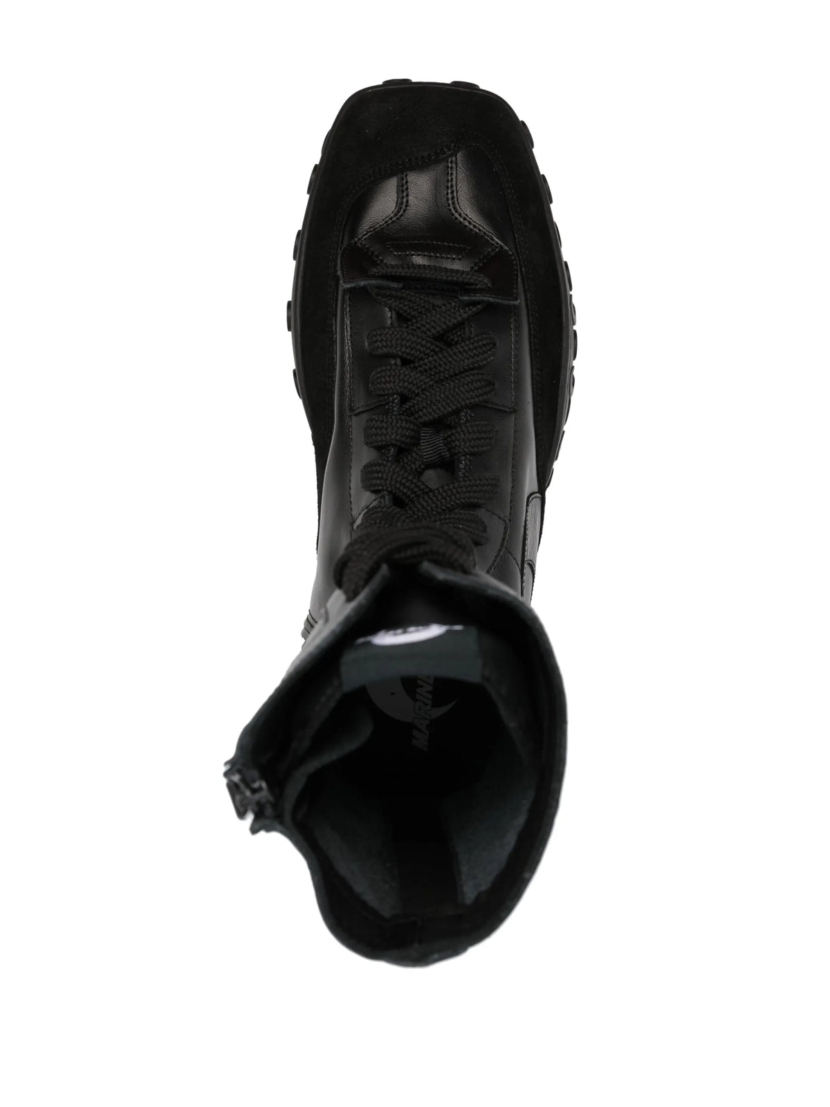 ridged-sole lace-up boots