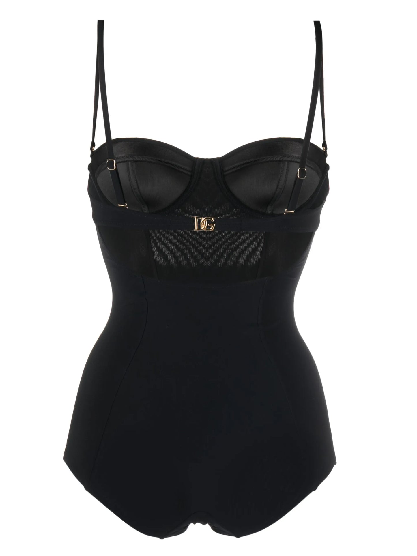logo-plaque swimsuit