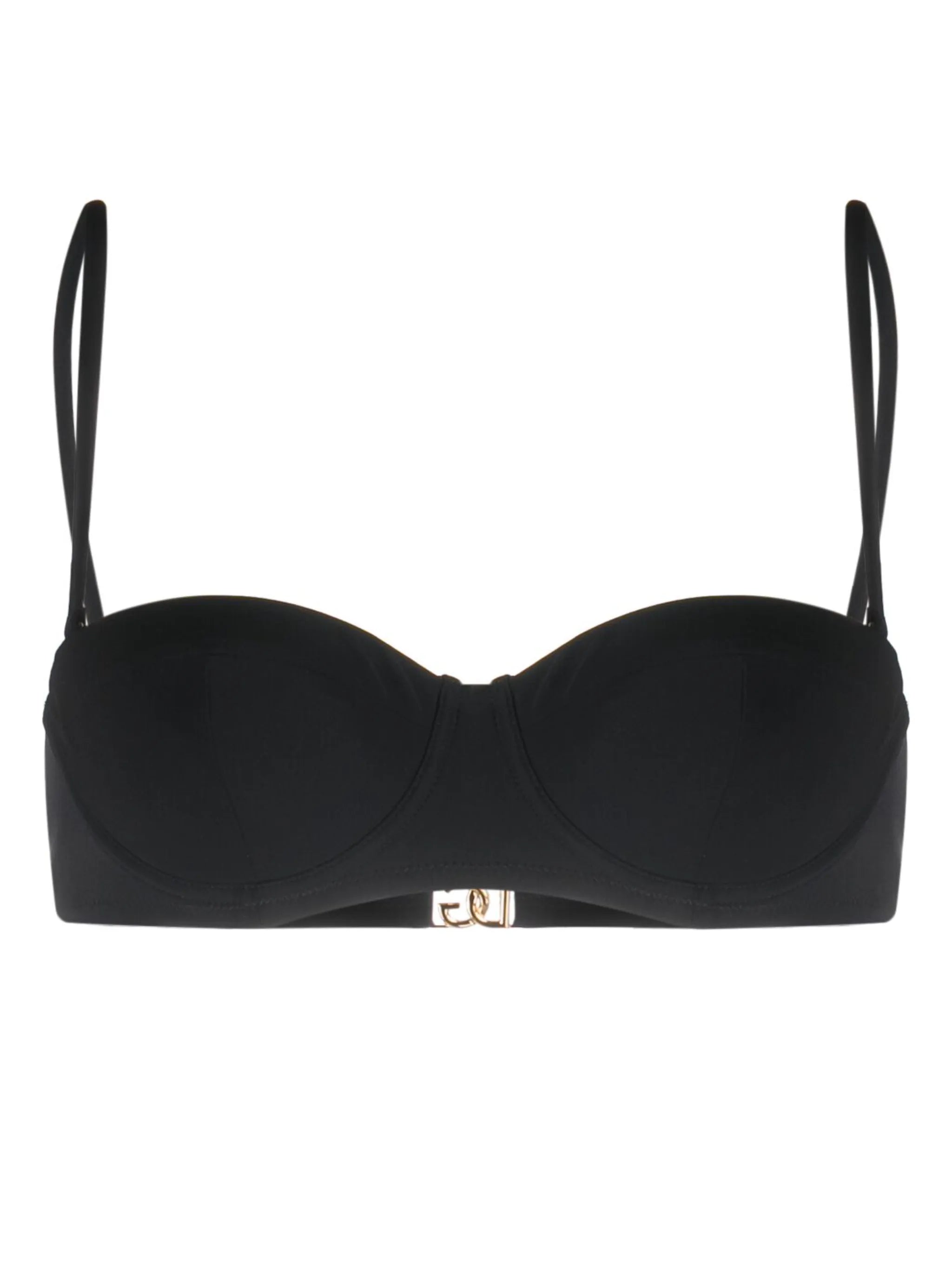 logo-plaque bikini top