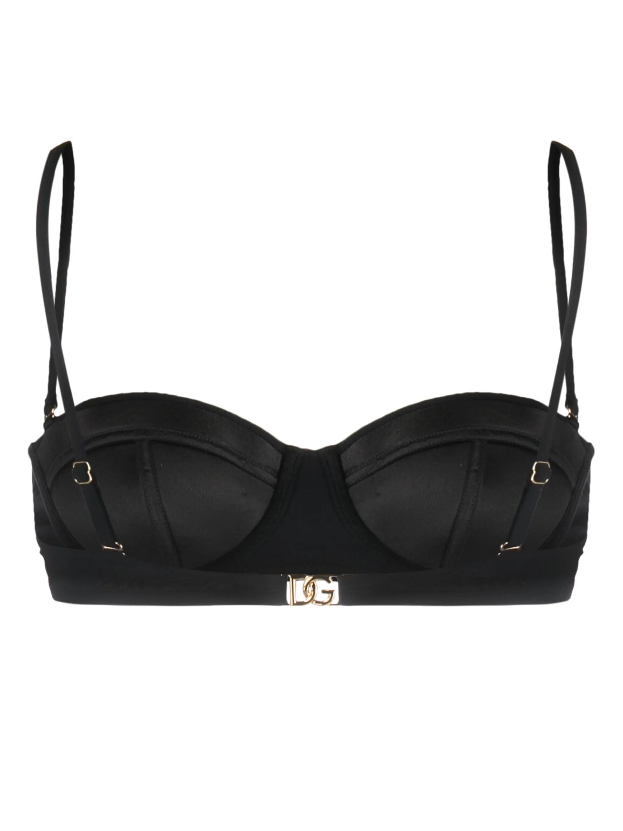 logo-plaque bikini top