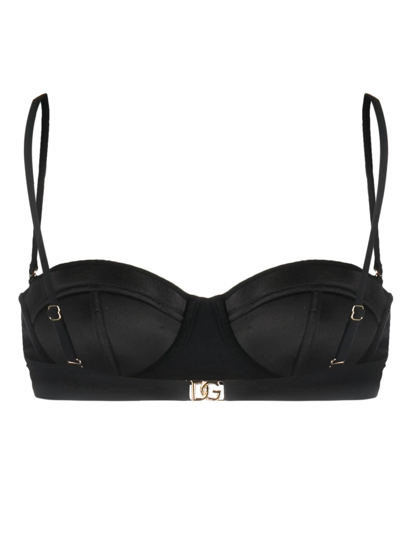 logo-plaque bikini top