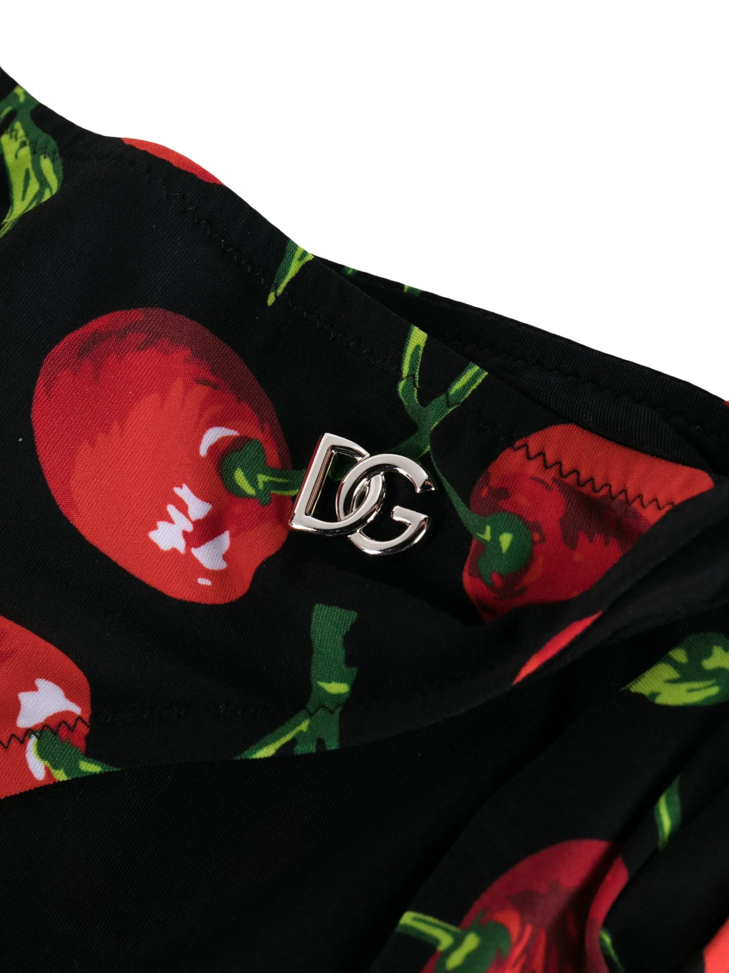 cherry-print triangle bikini