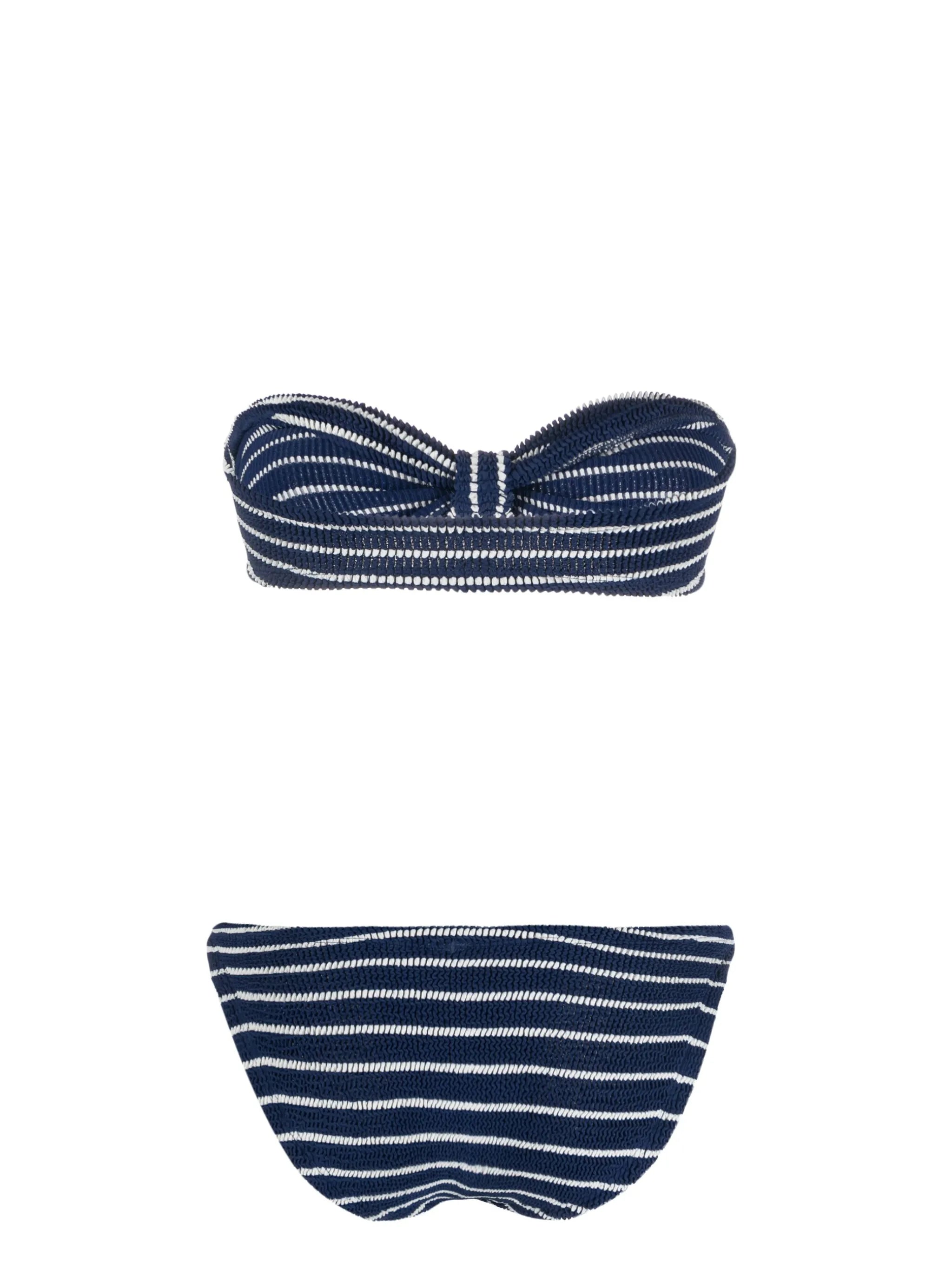 Jean striped bikini