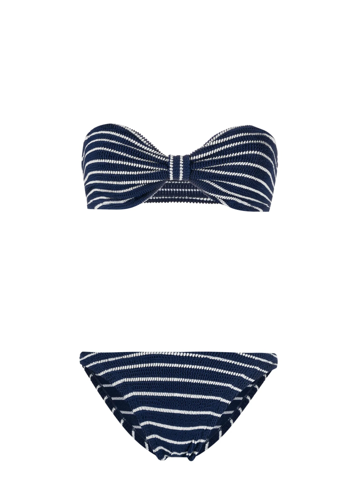 Jean striped bikini