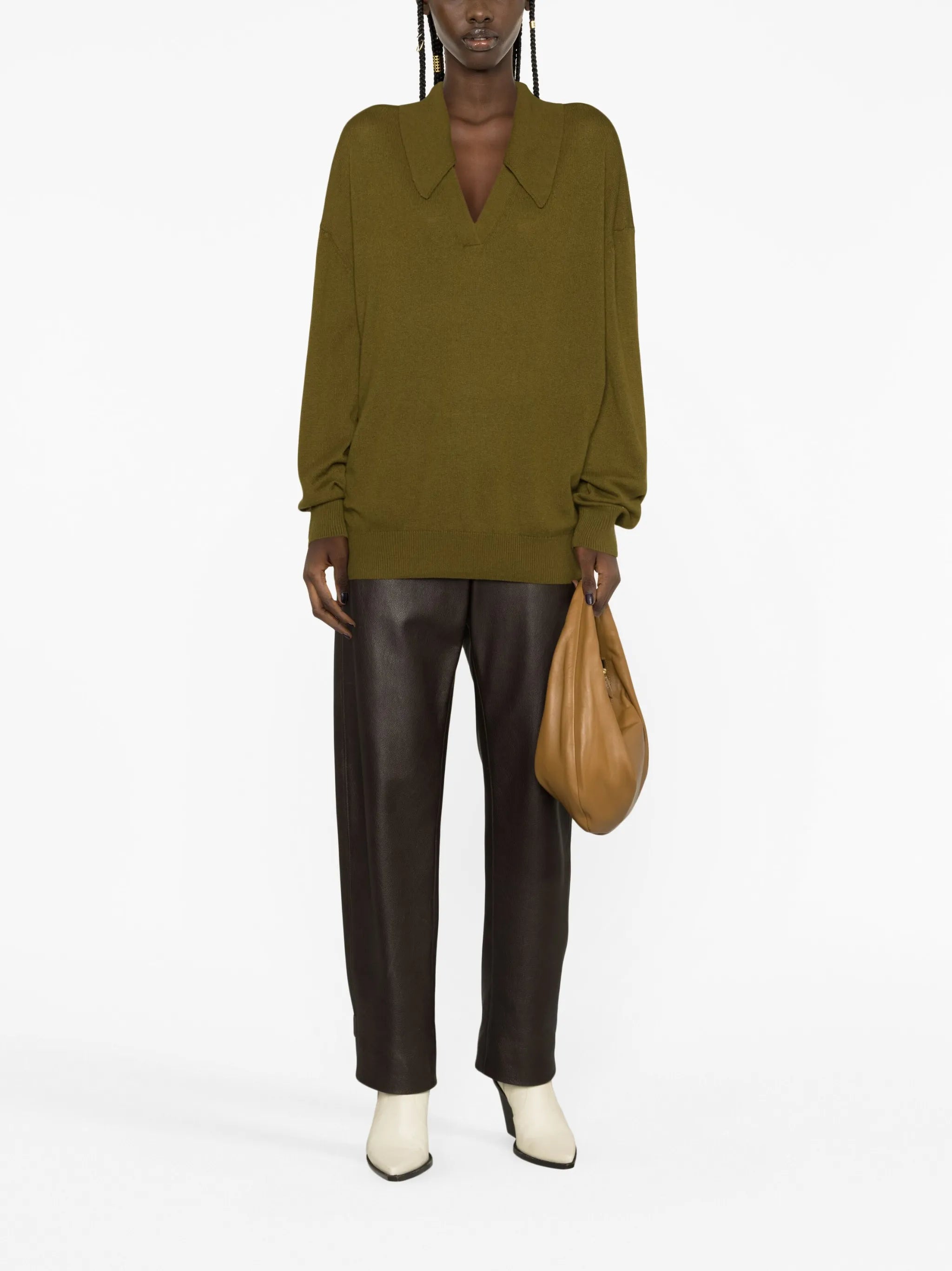 Elsia collared cashmere jumper