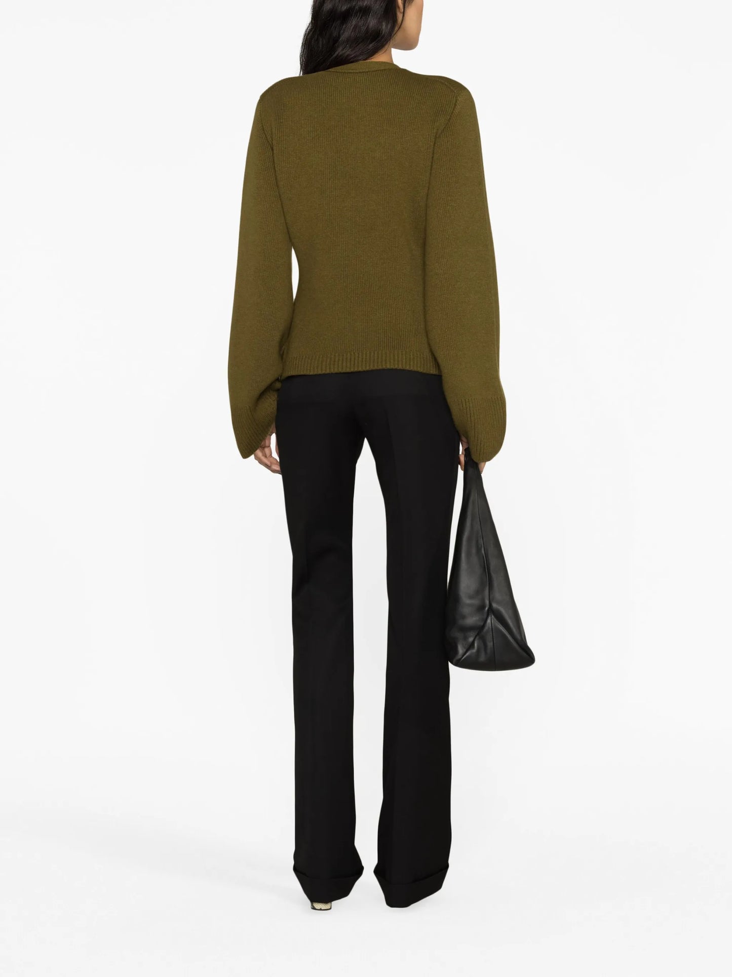 Scarlet wide-sleeves knit cardigan