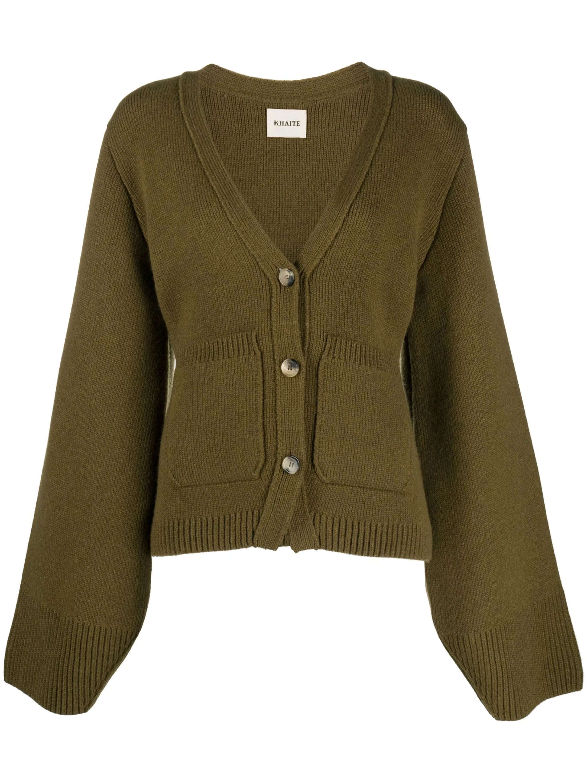 Scarlet wide-sleeves knit cardigan