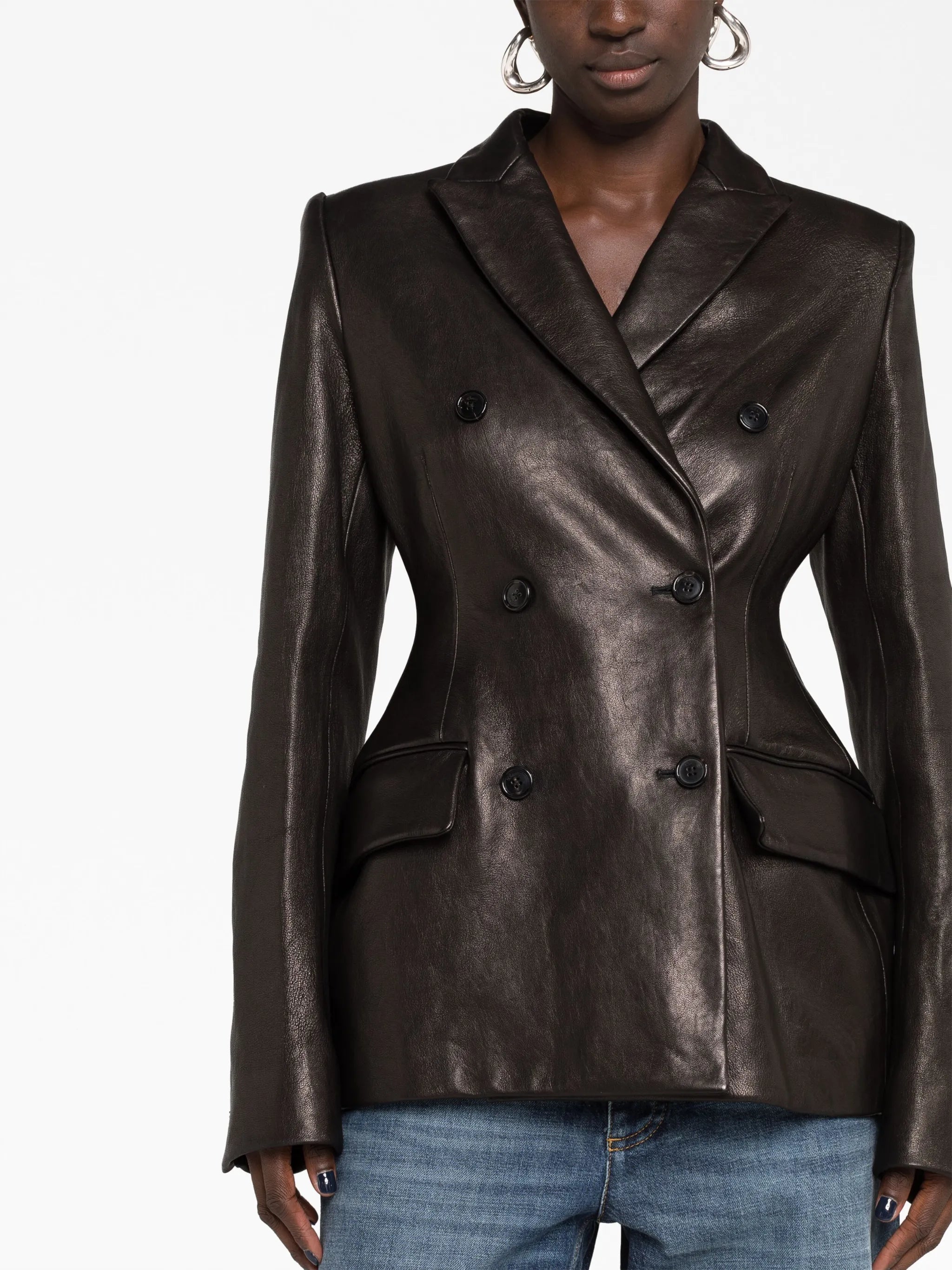 The Martu leather blazer