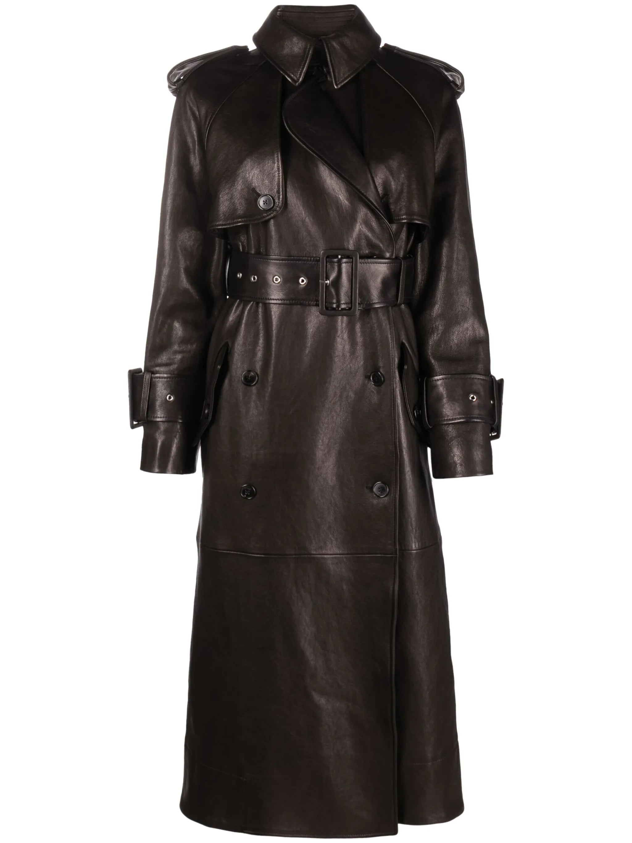 The Rennie leather trench coat