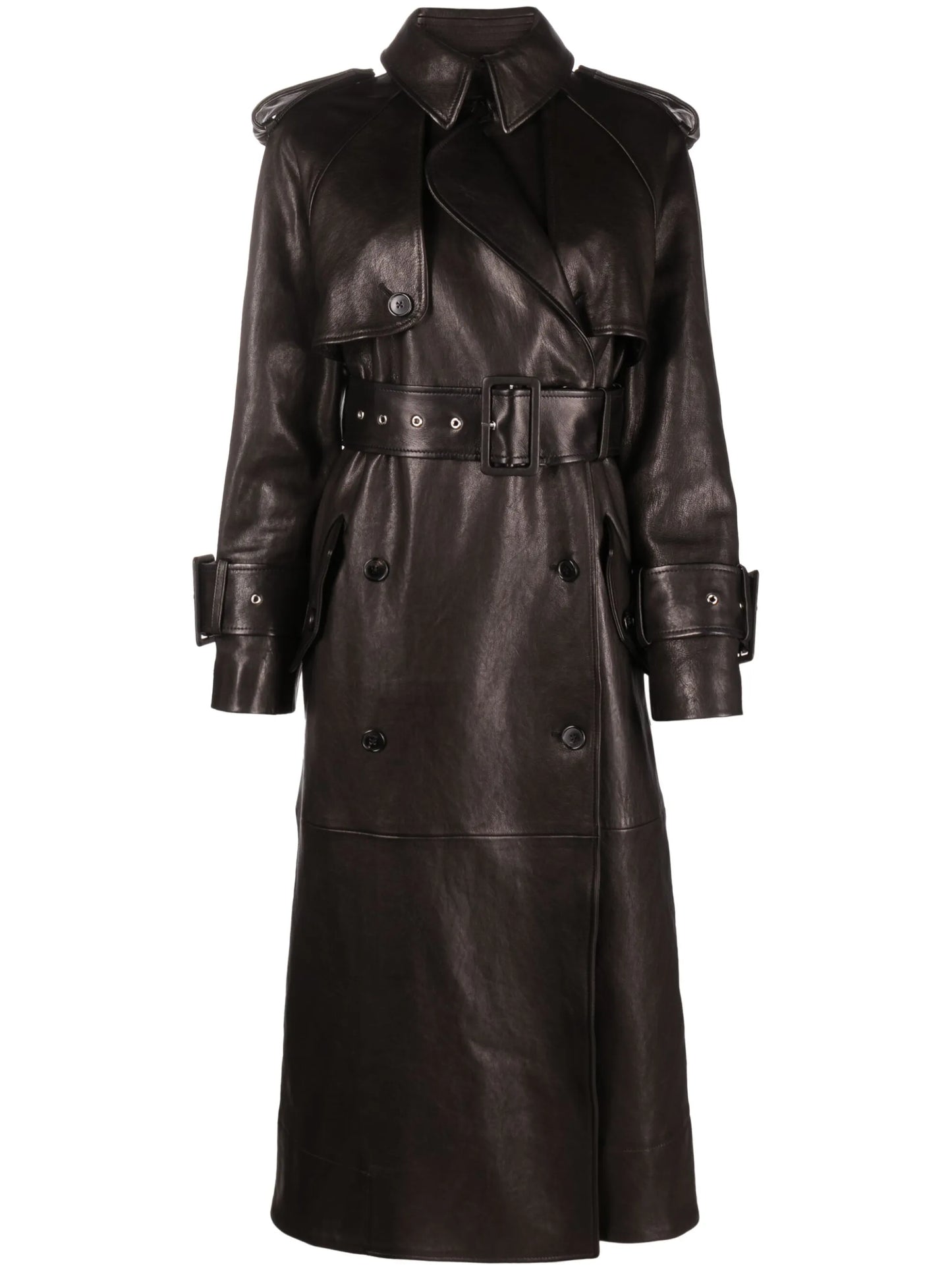 The Rennie leather trench coat