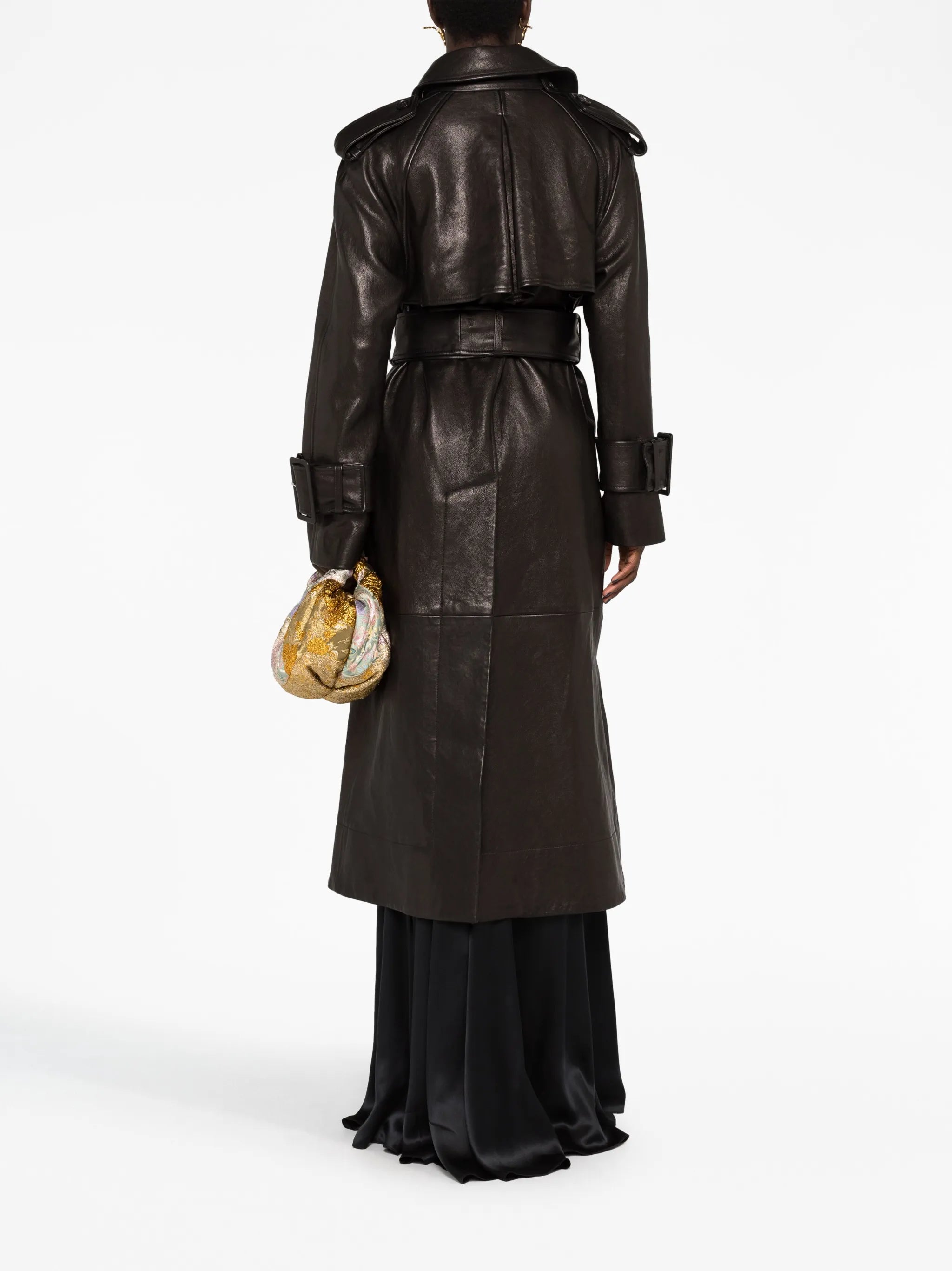 The Rennie leather trench coat
