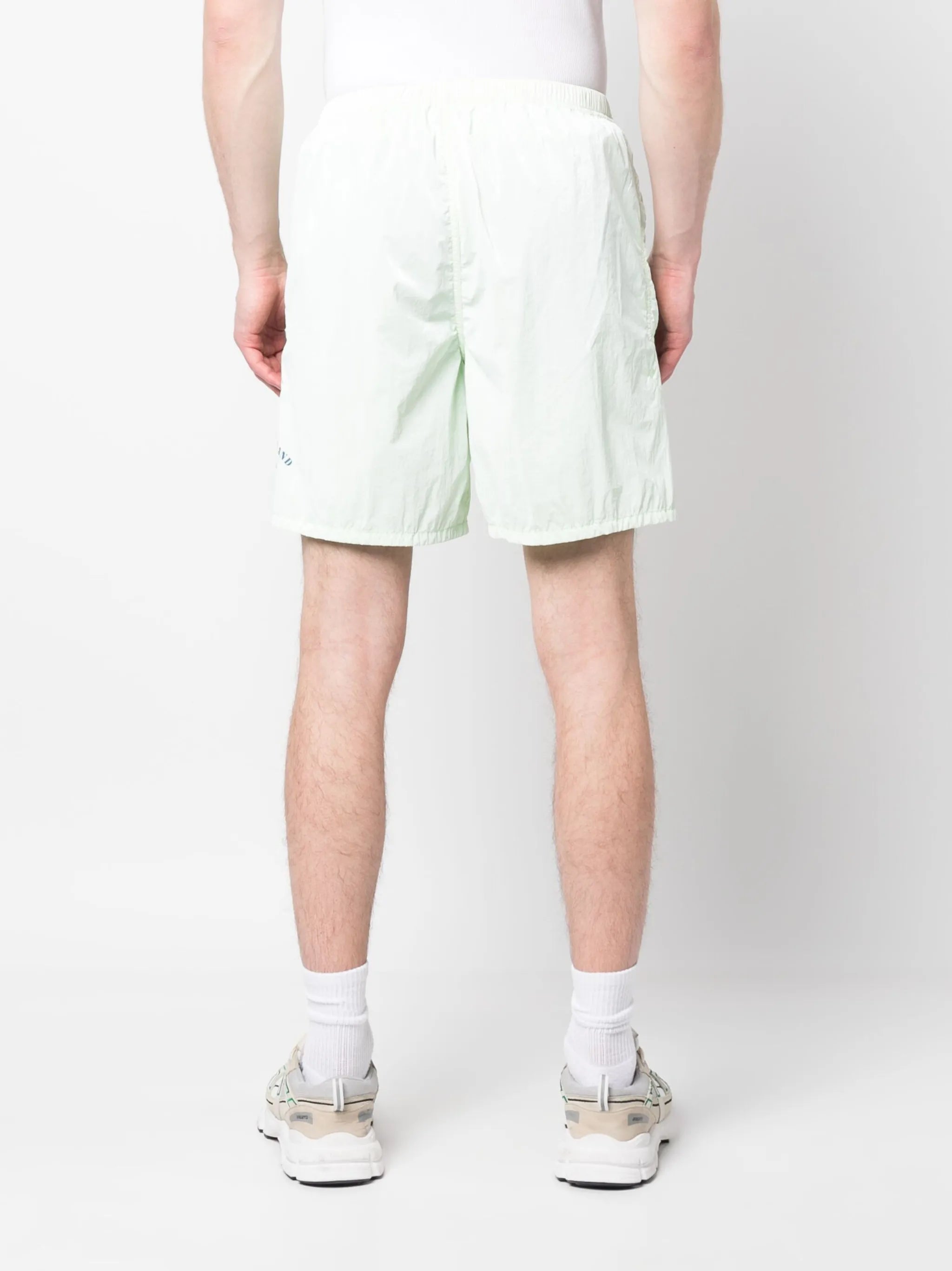 logo-print track shorts