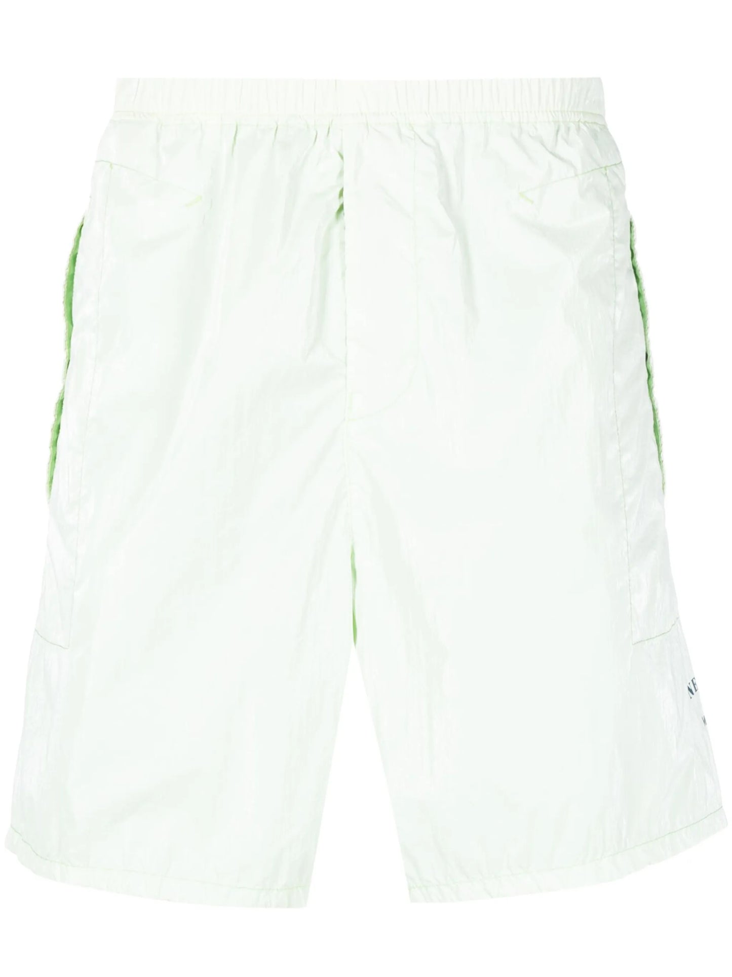 logo-print track shorts