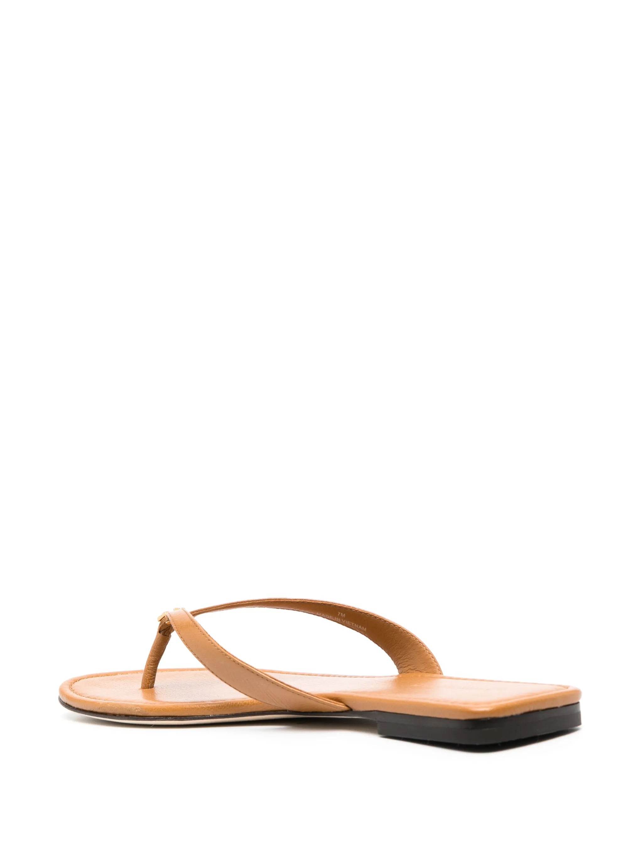 Classic leather flip flops