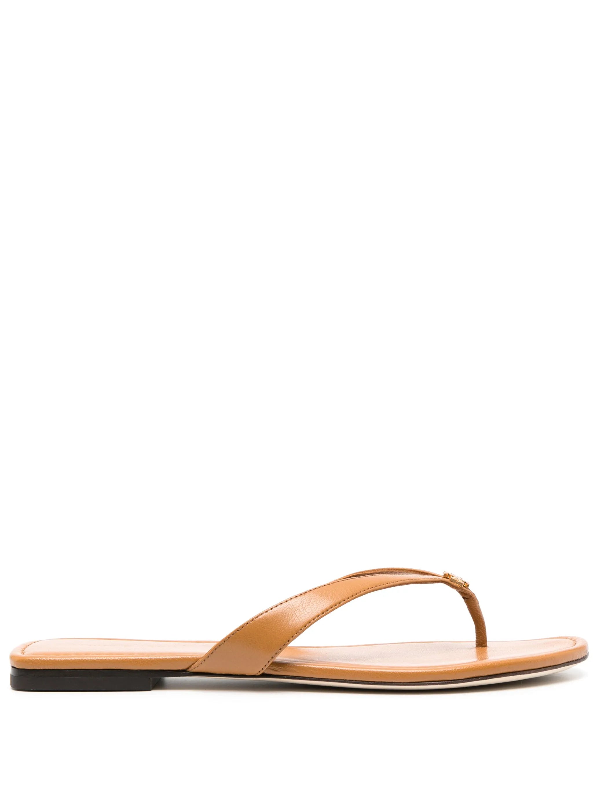 Classic leather flip flops