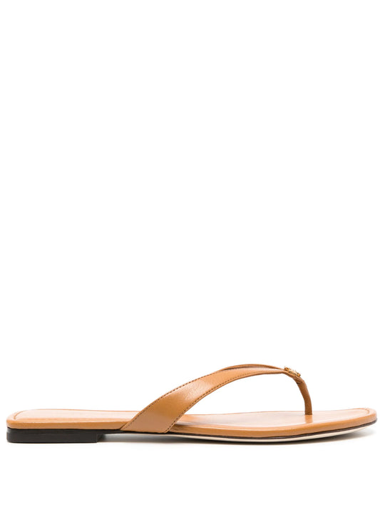 Classic leather flip flops