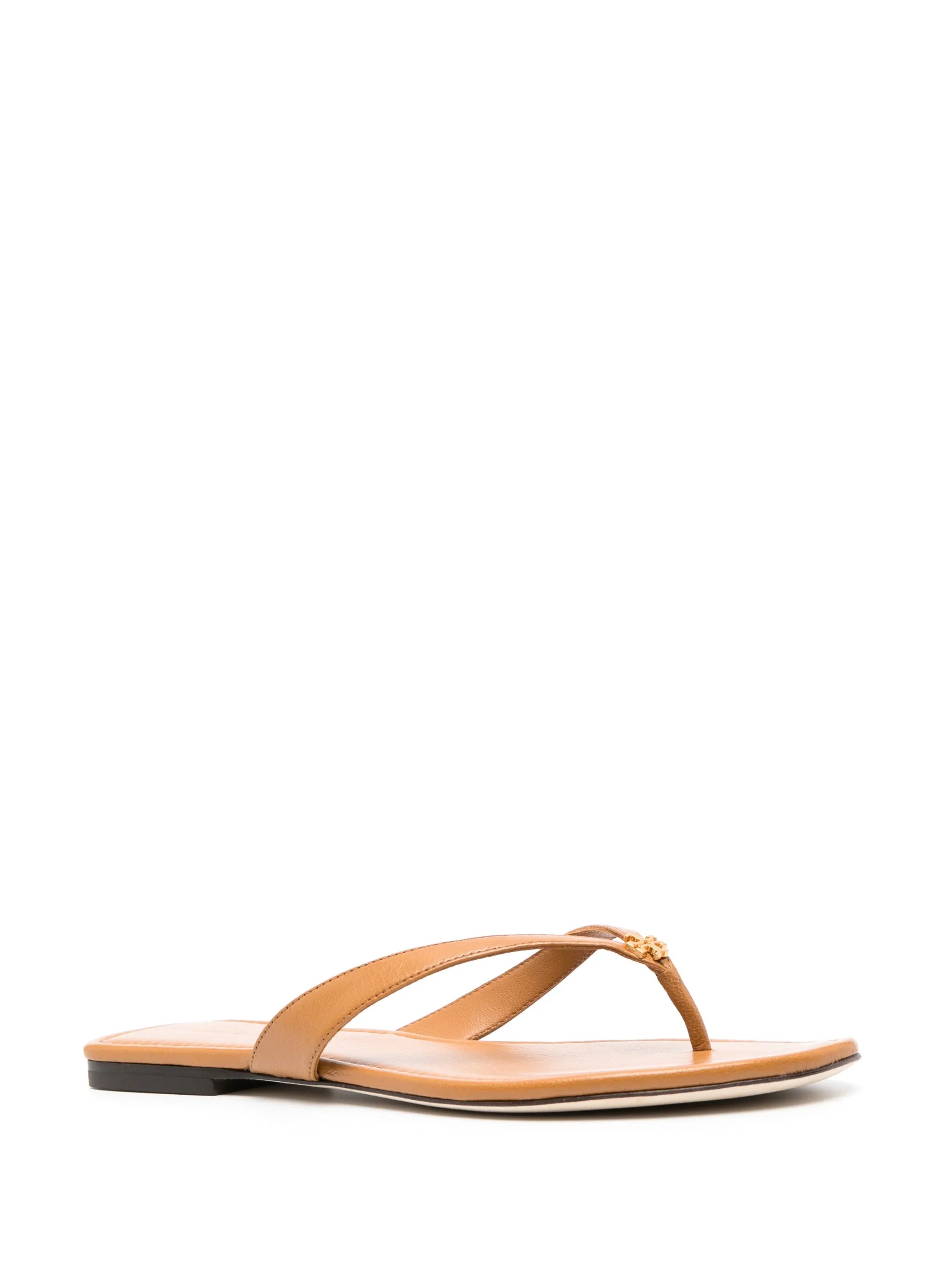 Classic leather flip flops