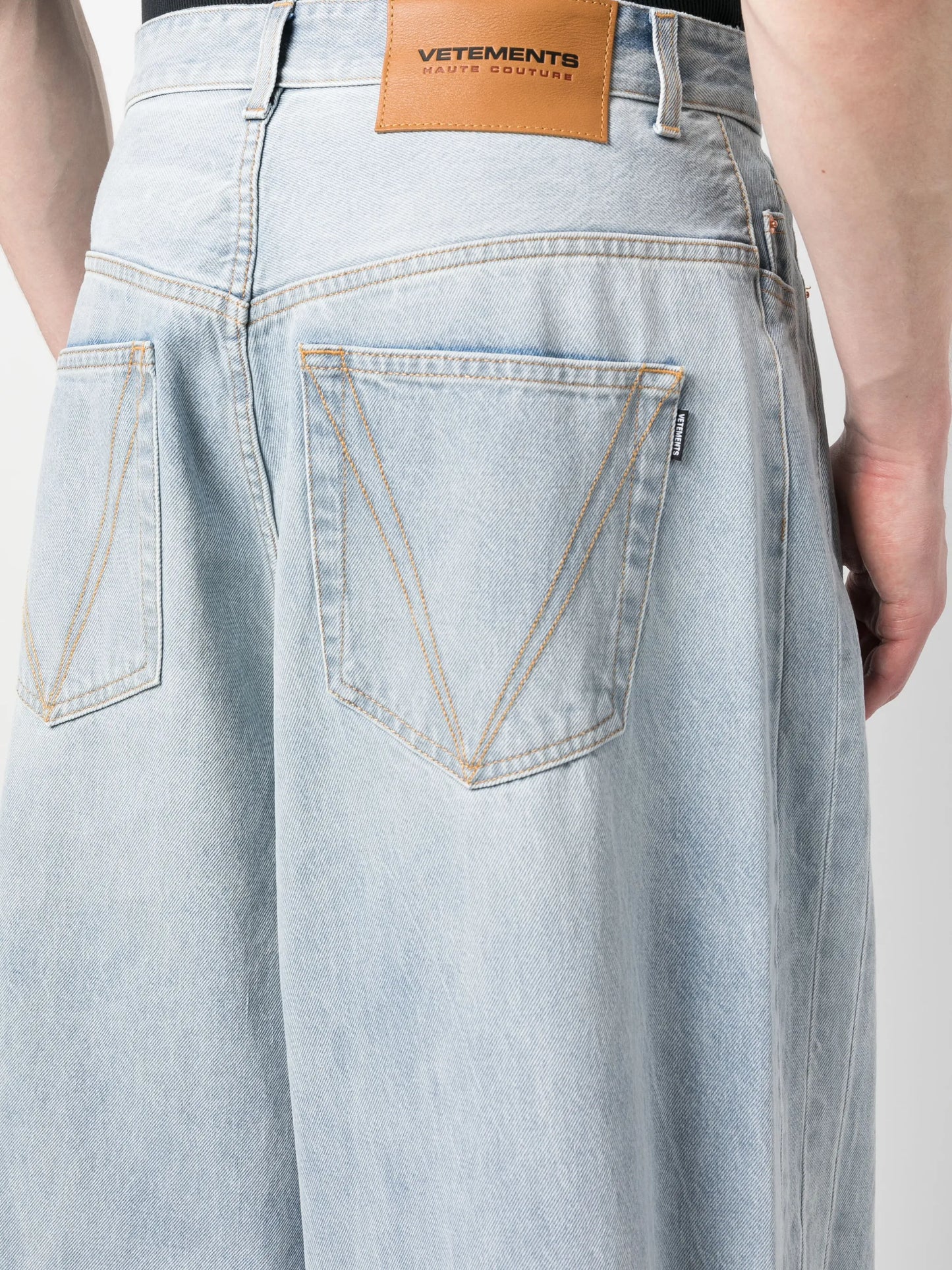 logo-print baggy jeans