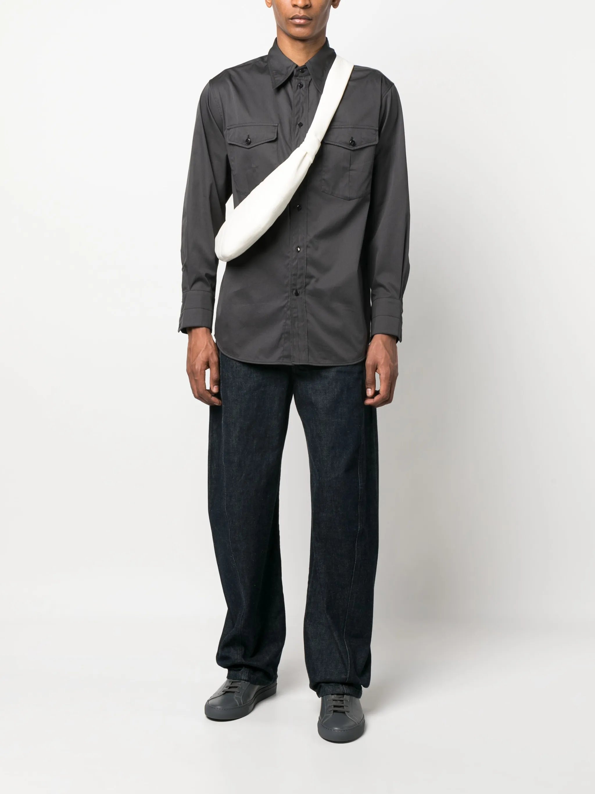 long-sleeve cotton shirt