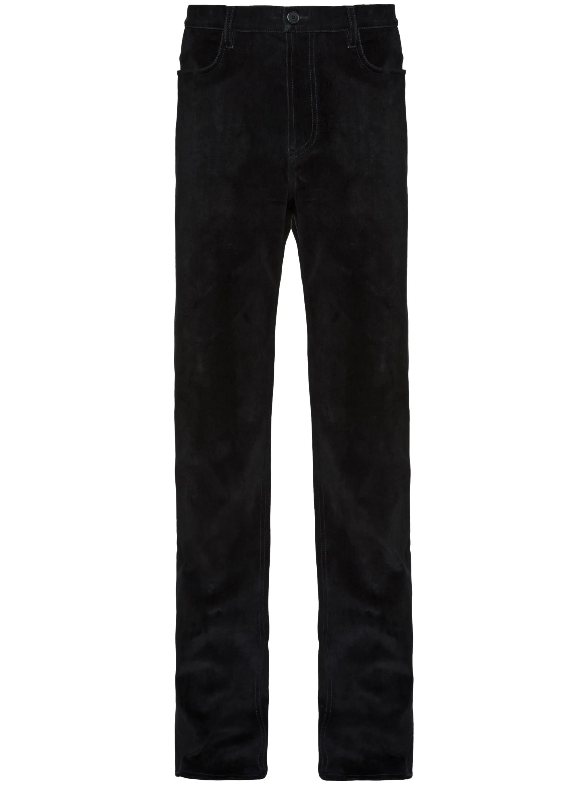 mid-rise straight jeans