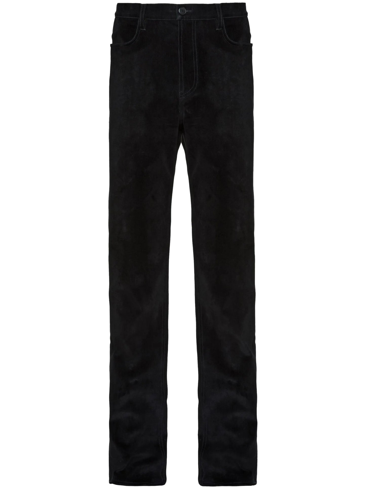 mid-rise straight jeans