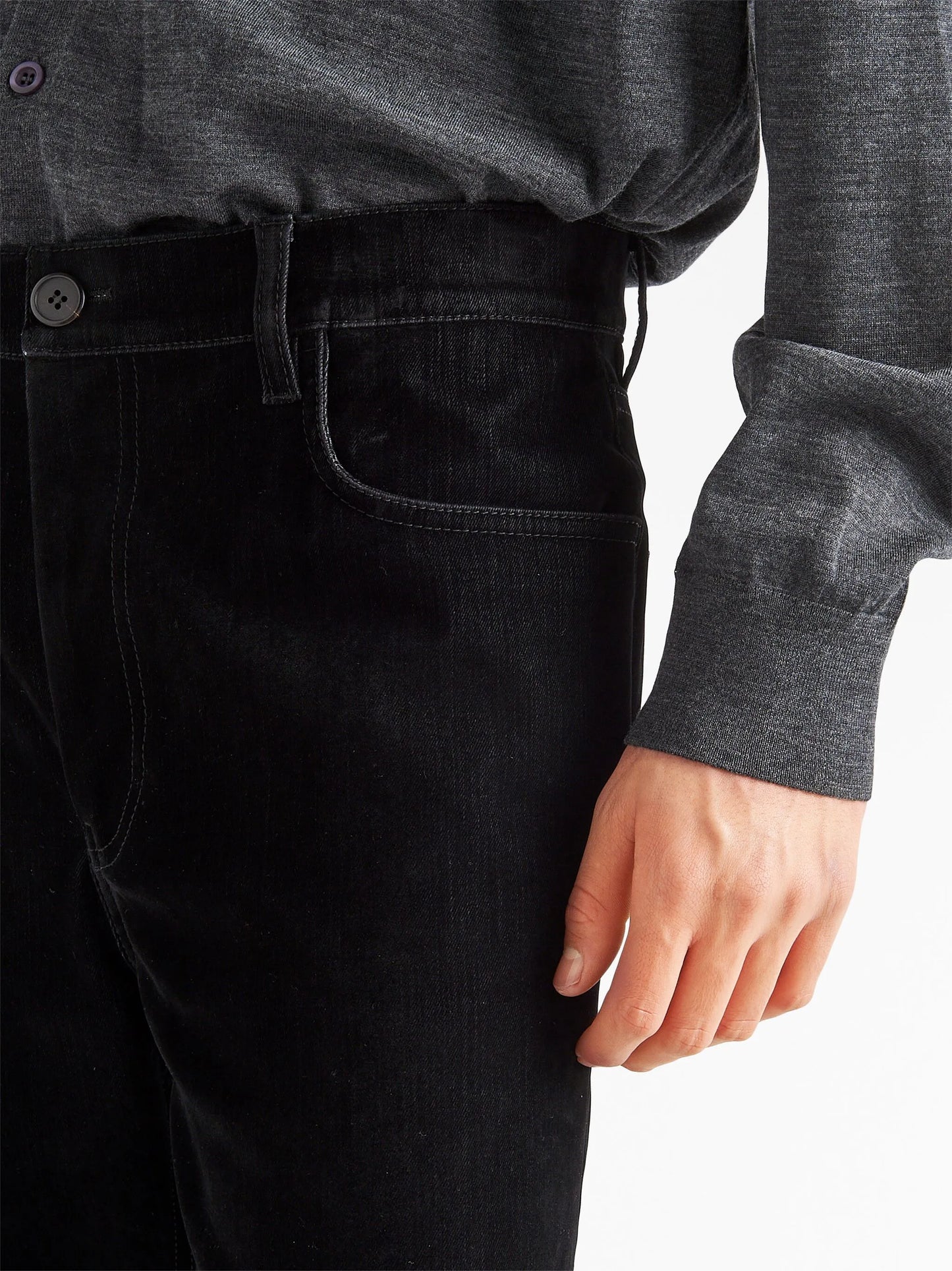 mid-rise straight jeans