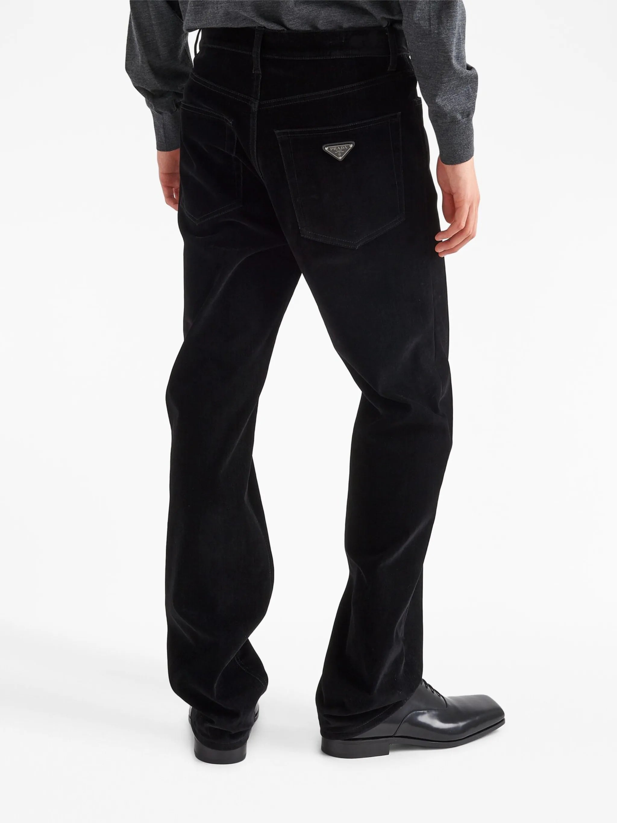 mid-rise straight jeans