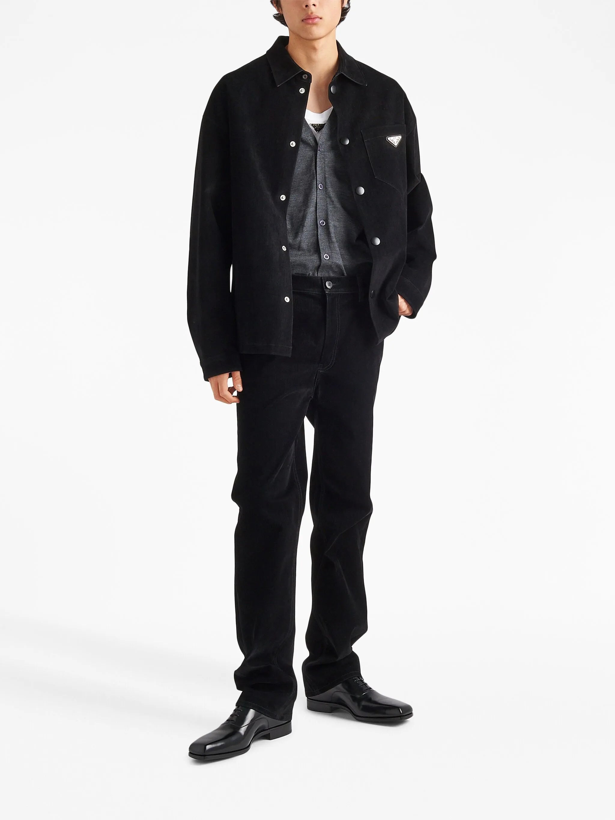 mid-rise straight jeans