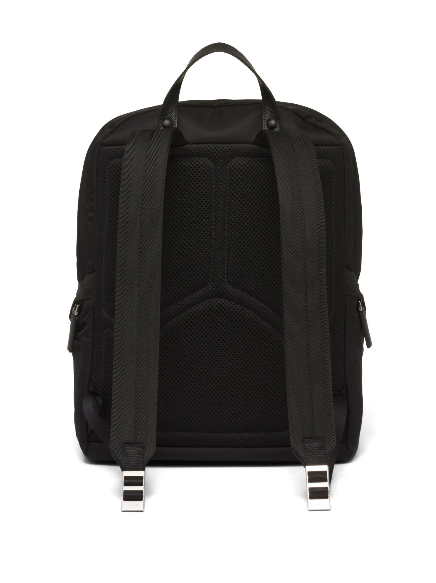 Re-nylon and Saffiano leather backpack