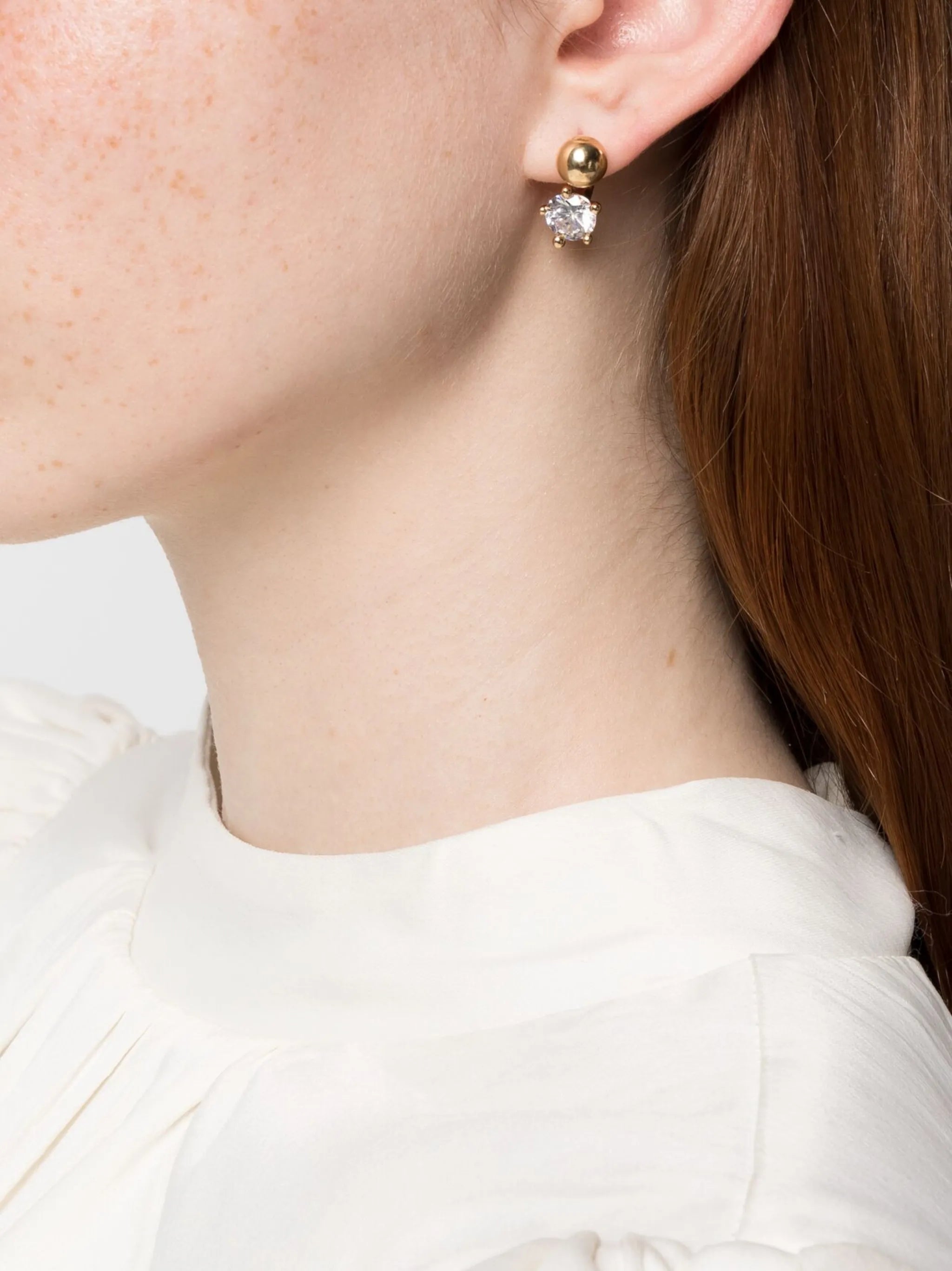 crystal-embellished earrings
