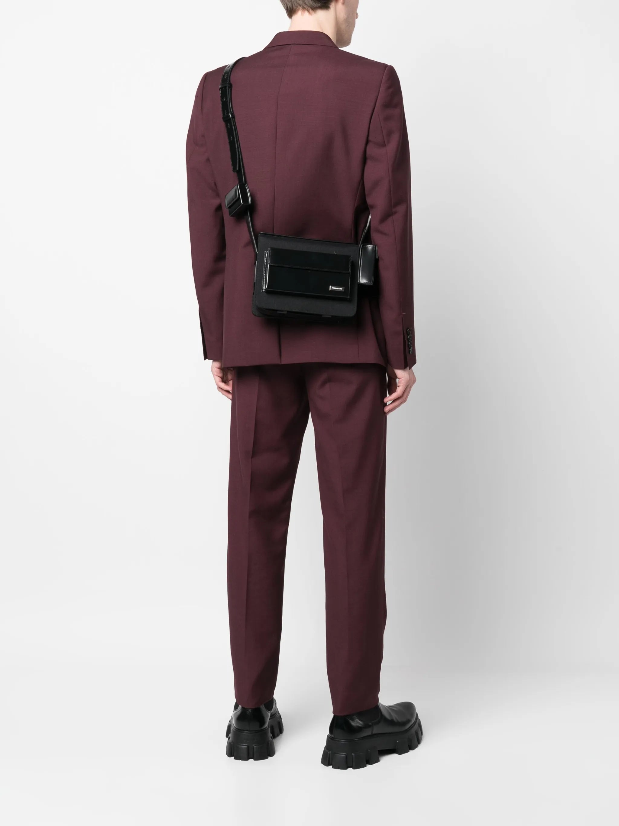Multi-pocket leather bag