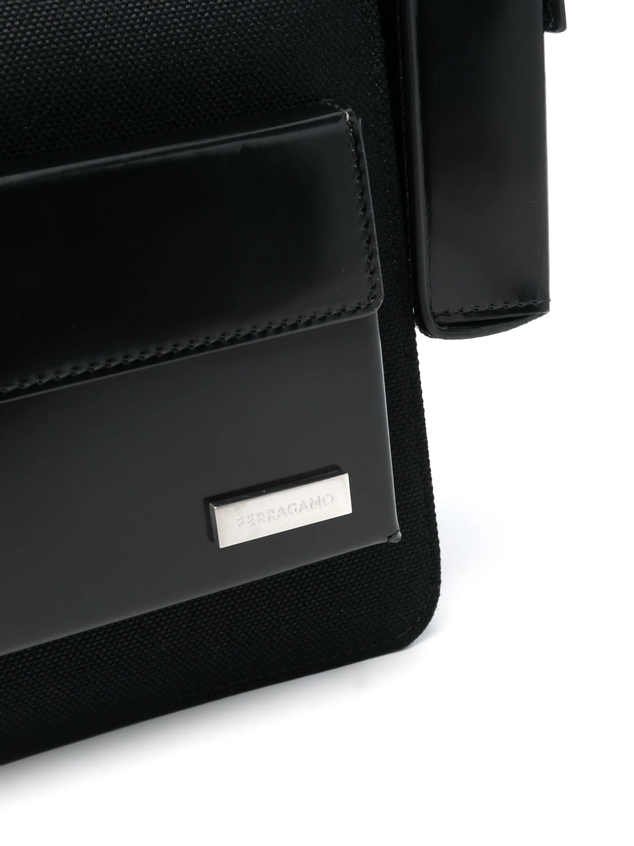 Multi-pocket leather bag