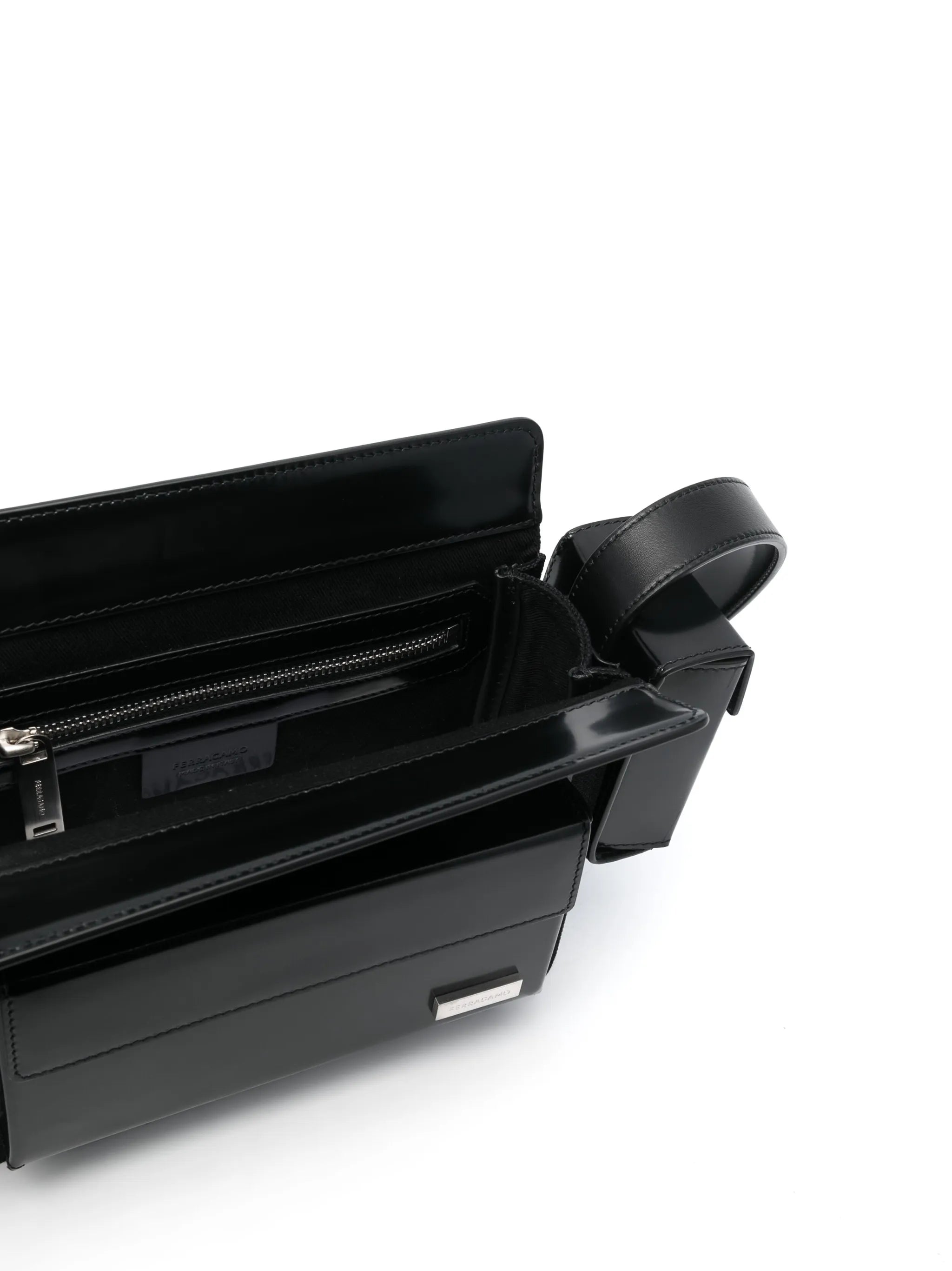 Multi-pocket leather bag