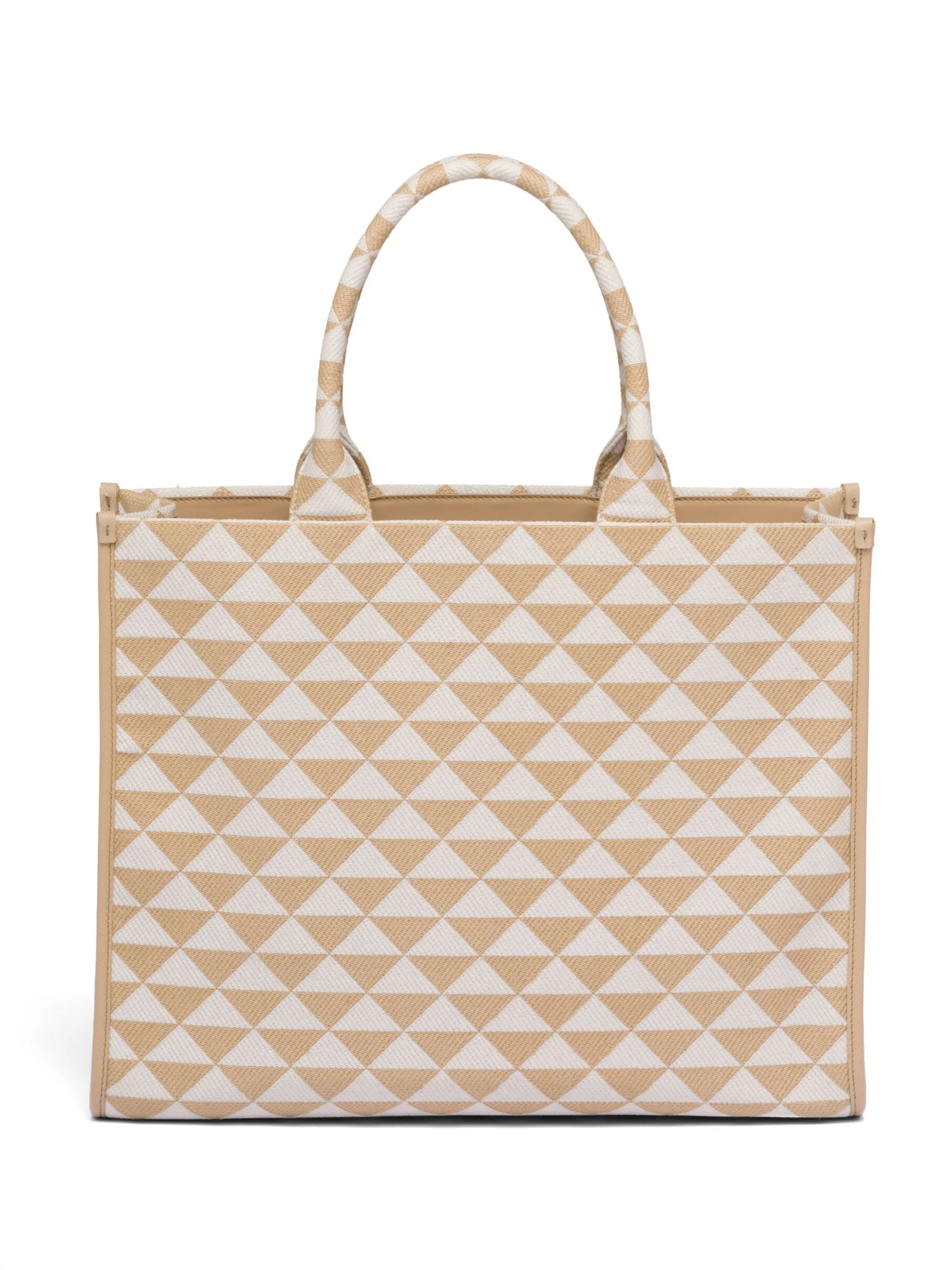 large Symbole embroidered tote bag