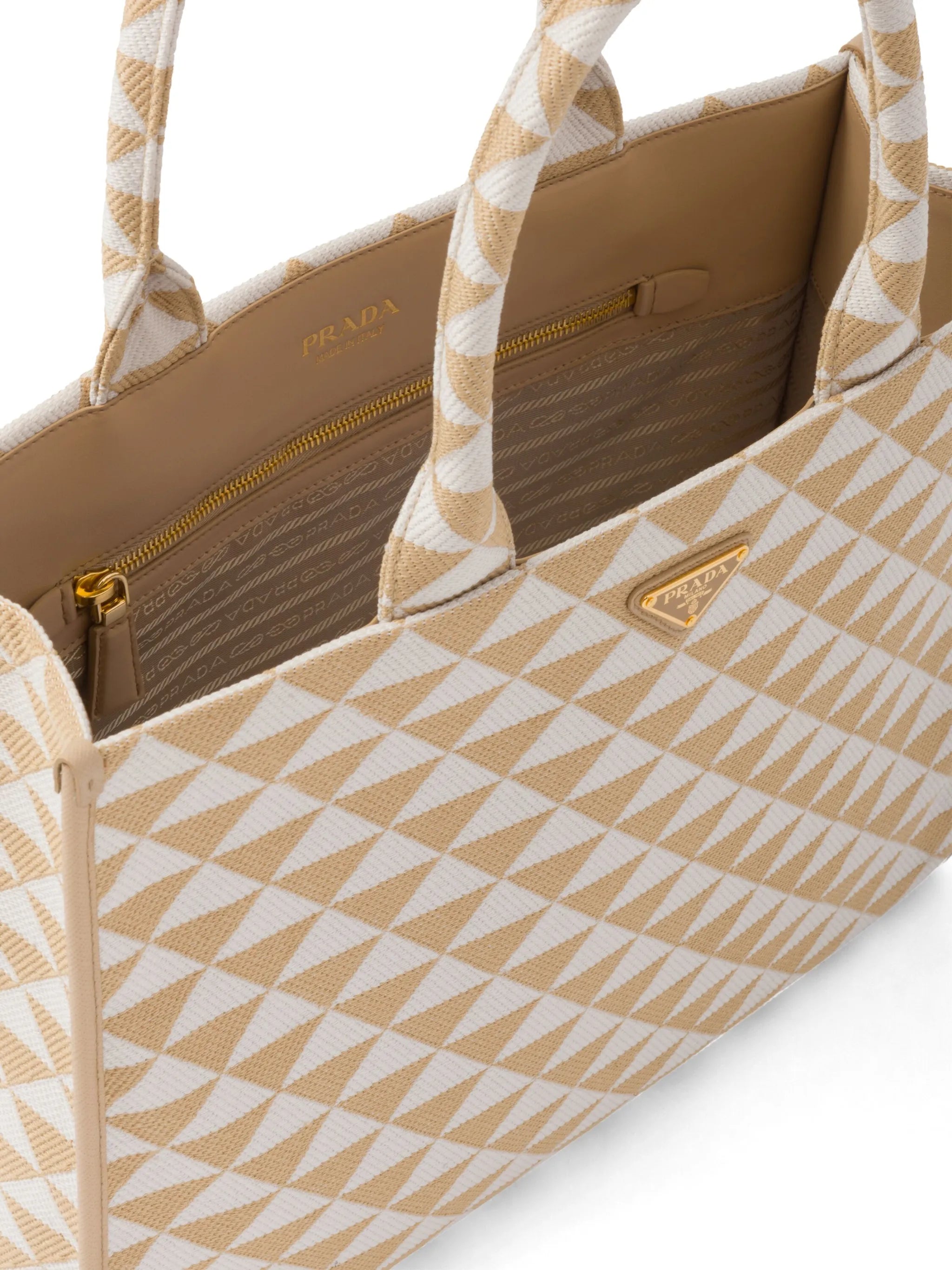 large Symbole embroidered tote bag