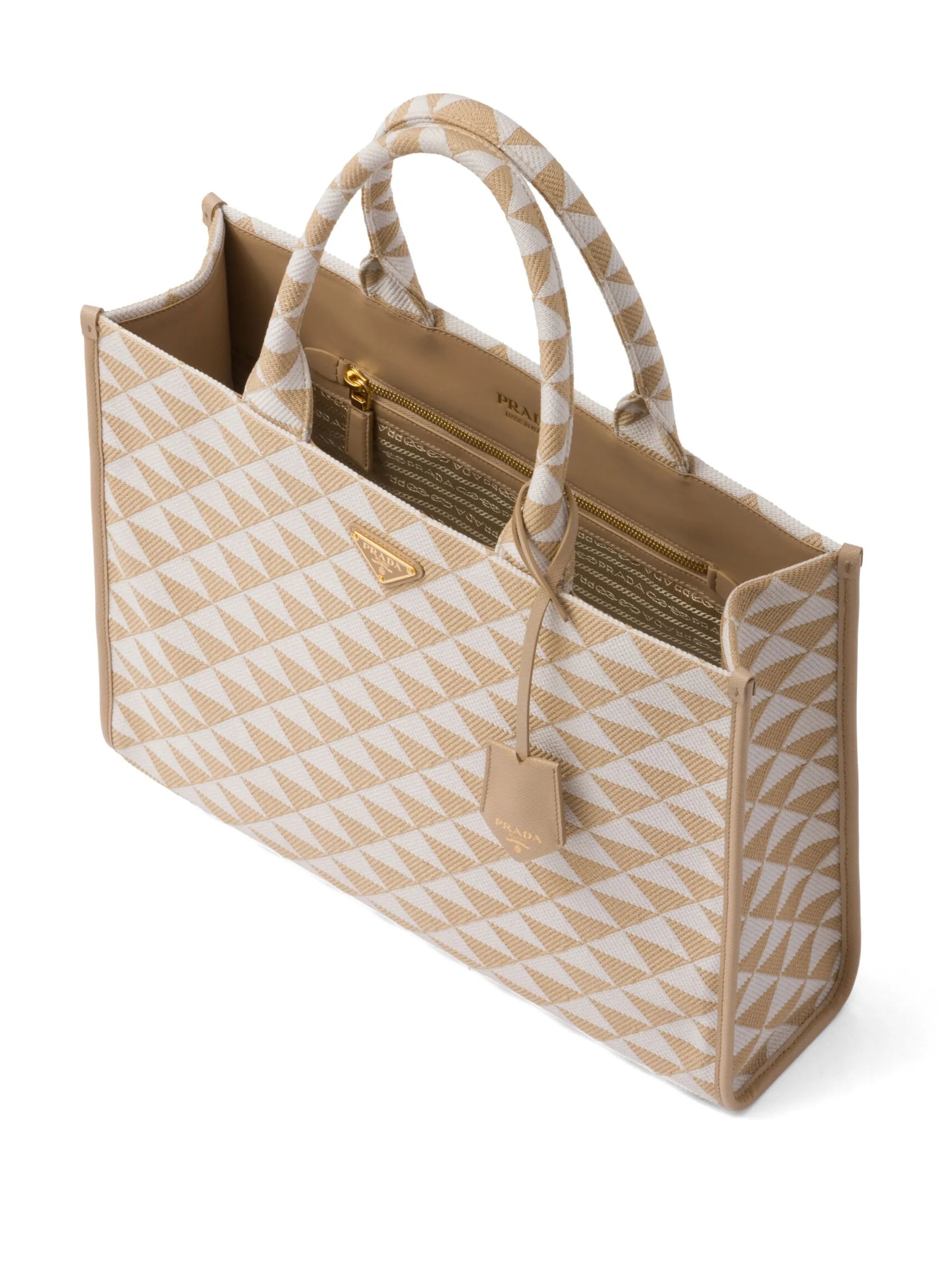 large Symbole embroidered tote bag