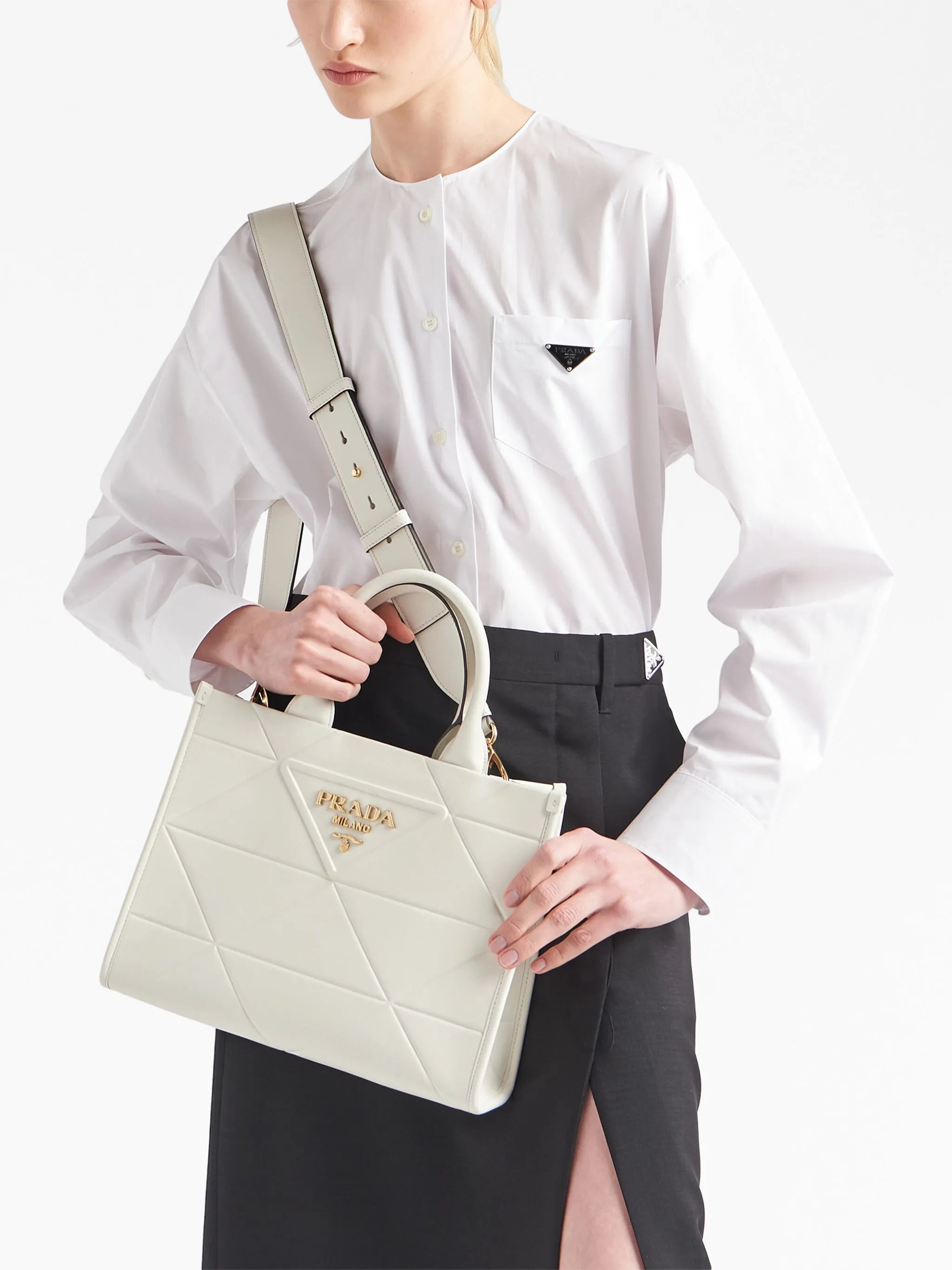 small Symbole leather tote bag